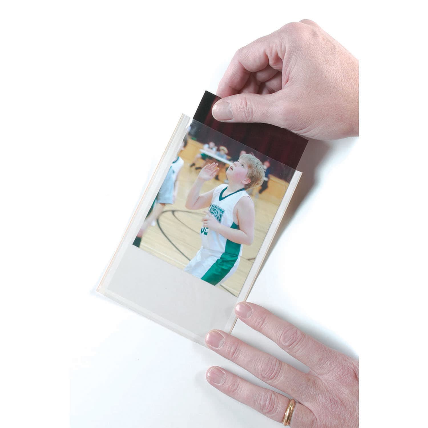 Ashley Productions Photo/Index Card Pockets, 4in x 6in, Clear, 25 Pockets Per Pack, Set Of 5 Packs - Image 3
