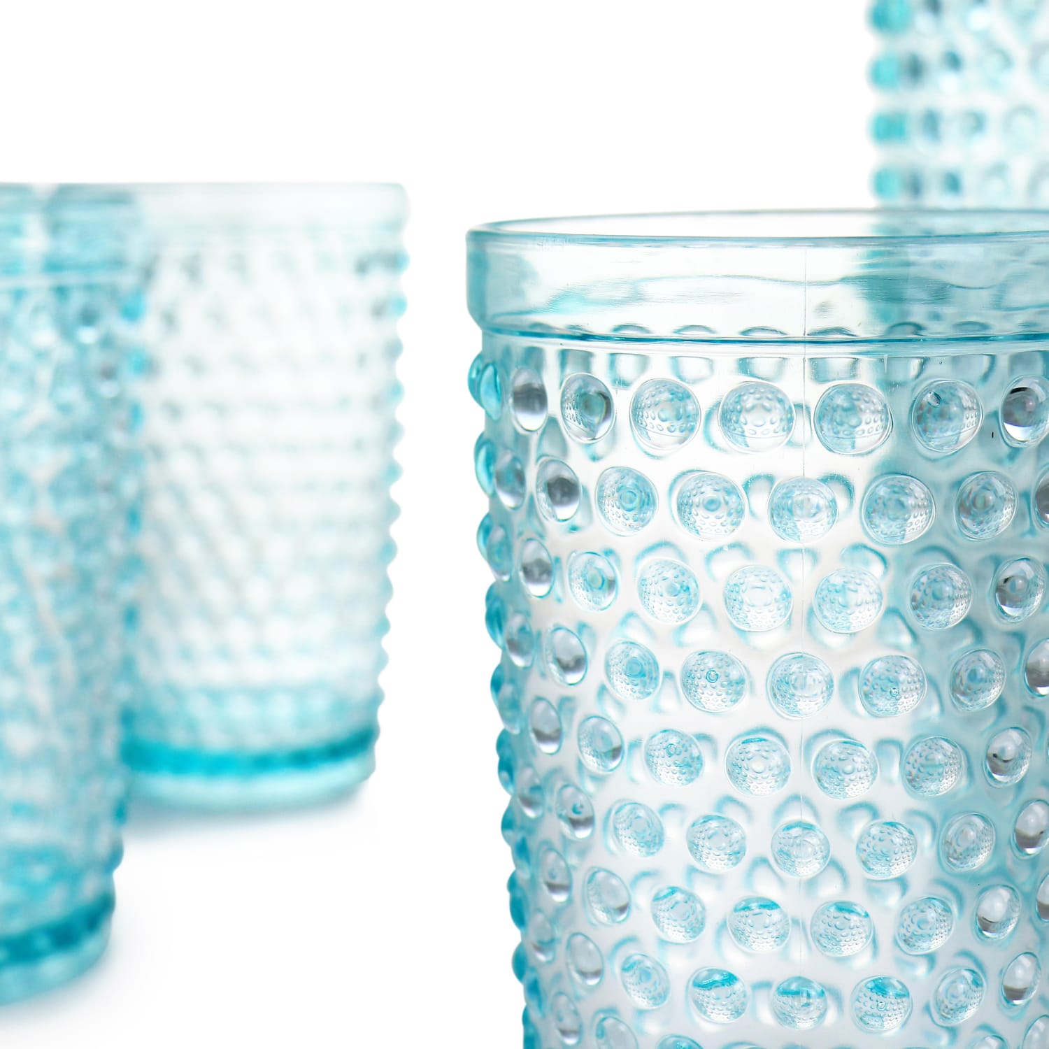 Gibson Home Malone 5-Piece Plastic Pitcher And Tumbler Set, 21 Oz, Light Blue - Image 3
