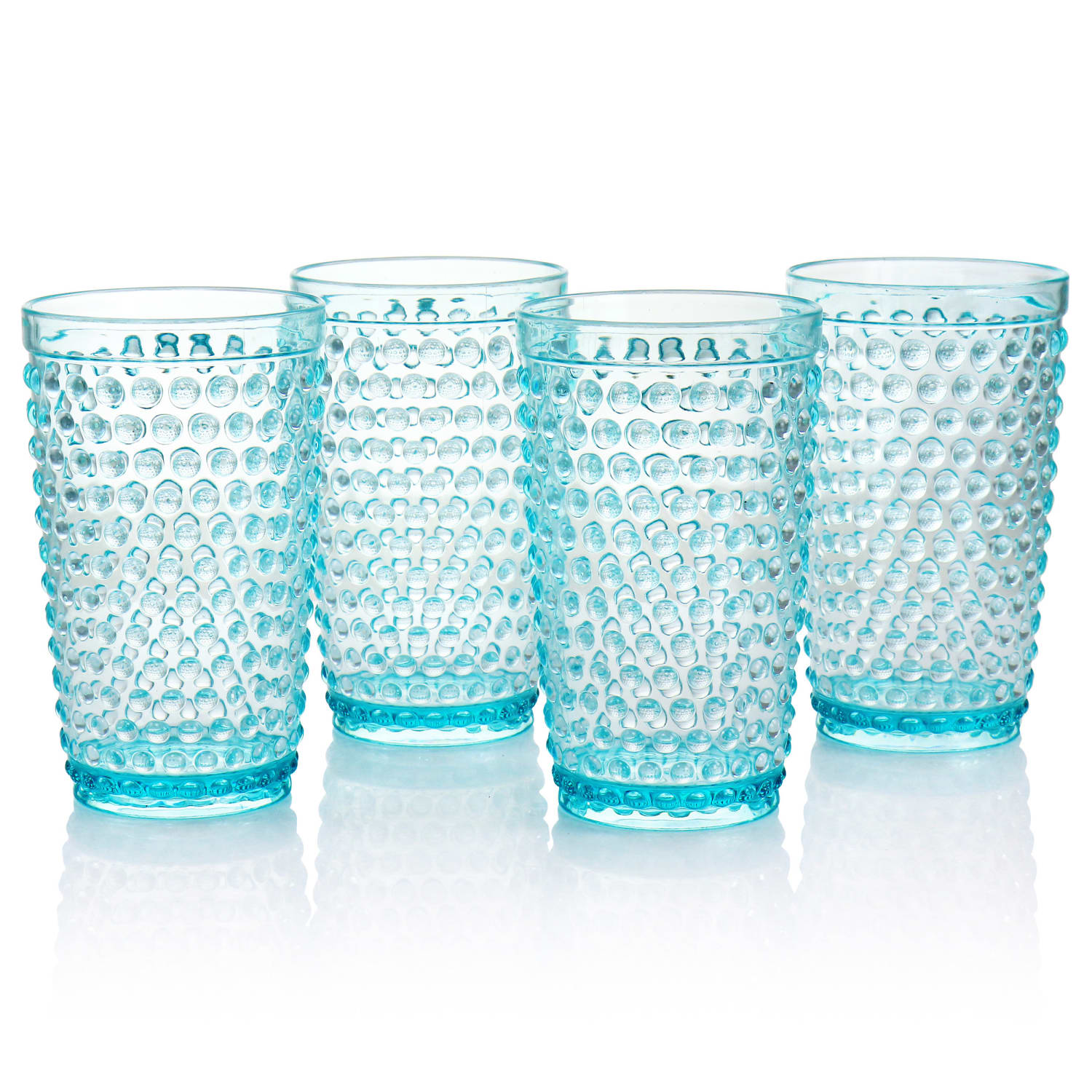 Gibson Home Malone 5-Piece Plastic Pitcher And Tumbler Set, 21 Oz, Light Blue - Image 6