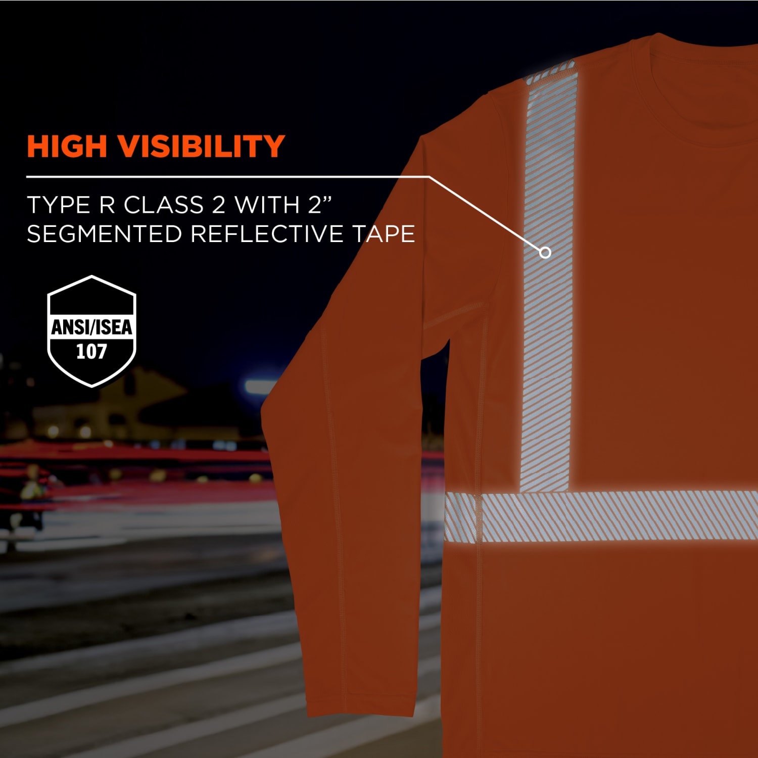 Ergodyne Chill-Its 6688 Cooling Hi-Vis Sun Shirt With UV Protection, Small, Orange - Image 5