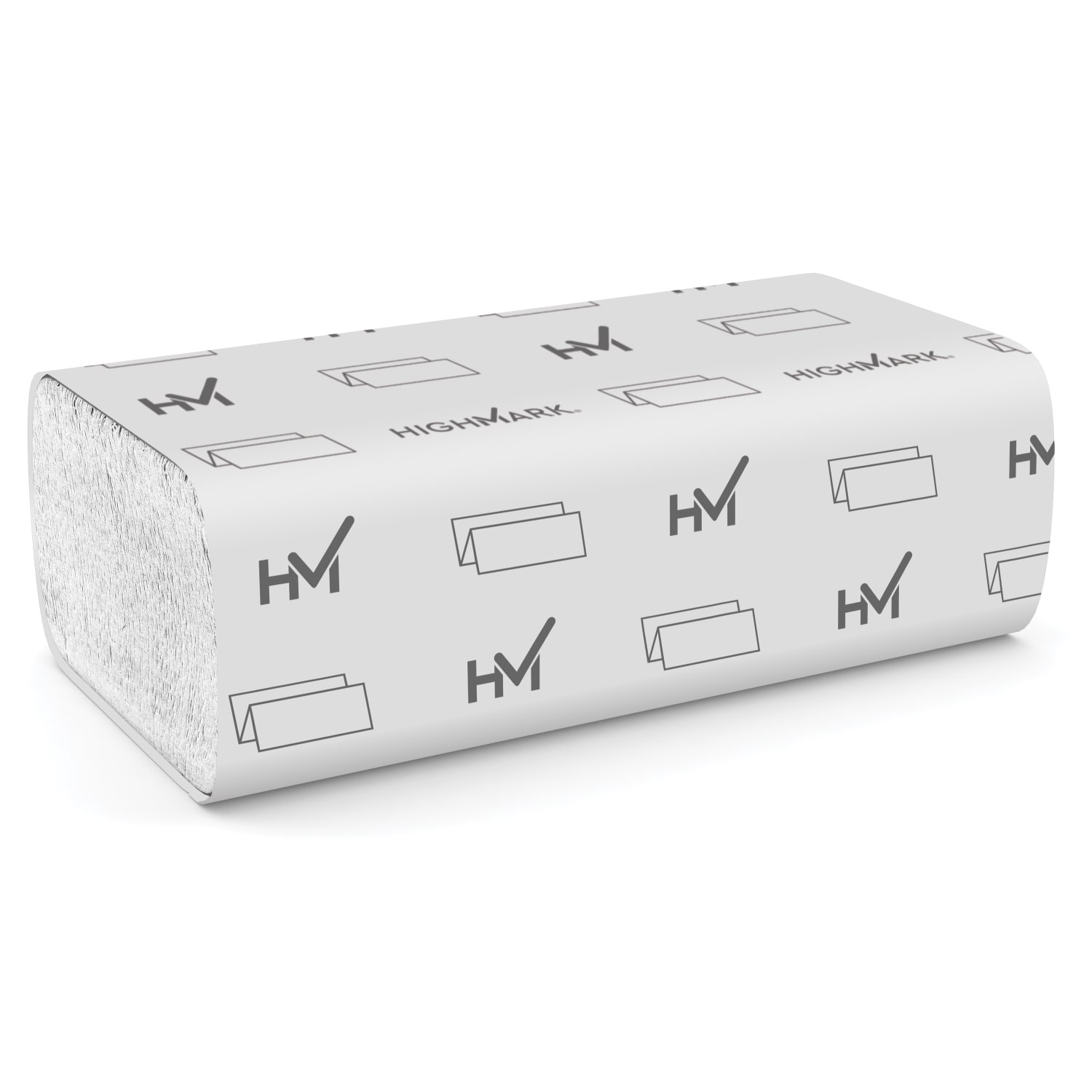 Highmark ECO Multi-Fold 1-Ply Paper Towels, 250 Sheets Per Pack, Case Of 16 Packs - Image 4