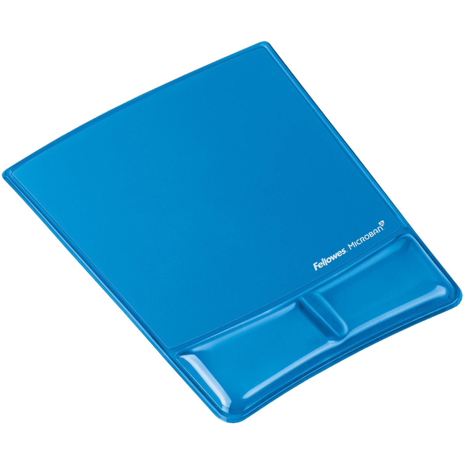 Fellowes Mouse Pad and Health-V Gel Palm Support, Microban Protection, 0.88in H x 8.25inW  x 9.88in D, Blue - Image 5