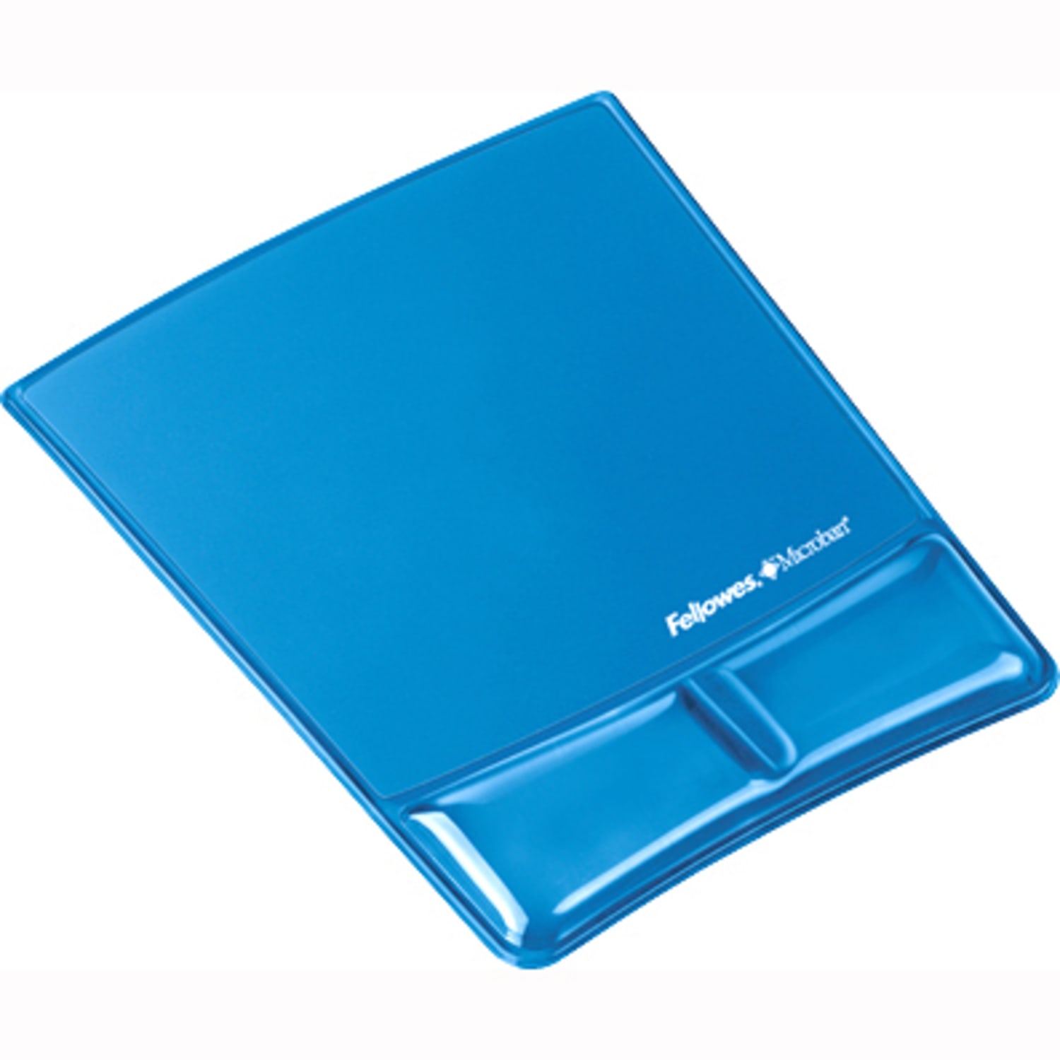 Fellowes Mouse Pad and Health-V Gel Palm Support, Microban Protection, 0.88in H x 8.25inW  x 9.88in D, Blue - Image 6
