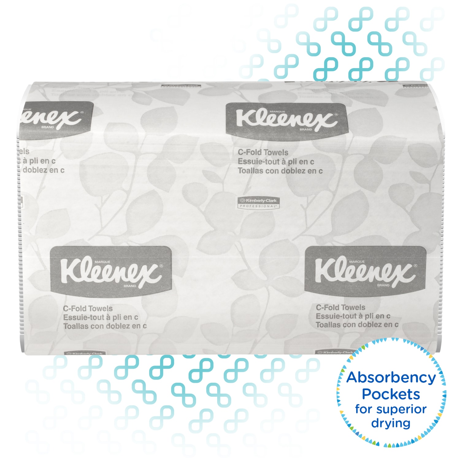 Kleenex Professional Embossed 1-Ply Paper Towels, 150 Per Pack, Case Of 4 Packs - Image 3
