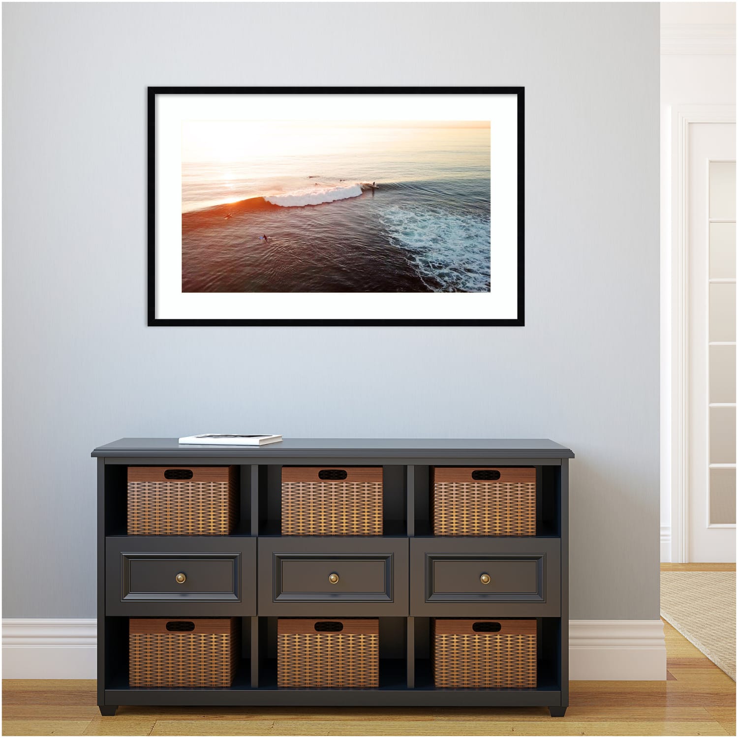 Amanti Art La Jolla 1 by Rachel Dowd Wood Framed Wall Art Print, 41inW x 26inH, Black - Image 4