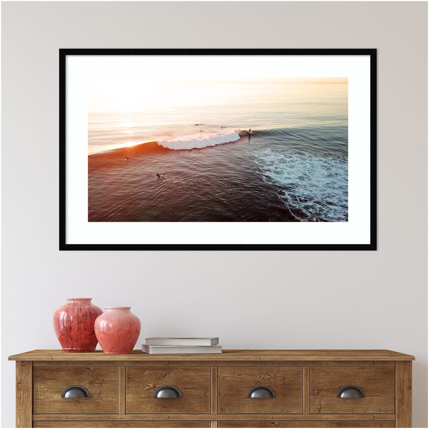 Amanti Art La Jolla 1 by Rachel Dowd Wood Framed Wall Art Print, 41inW x 26inH, Black - Image 5