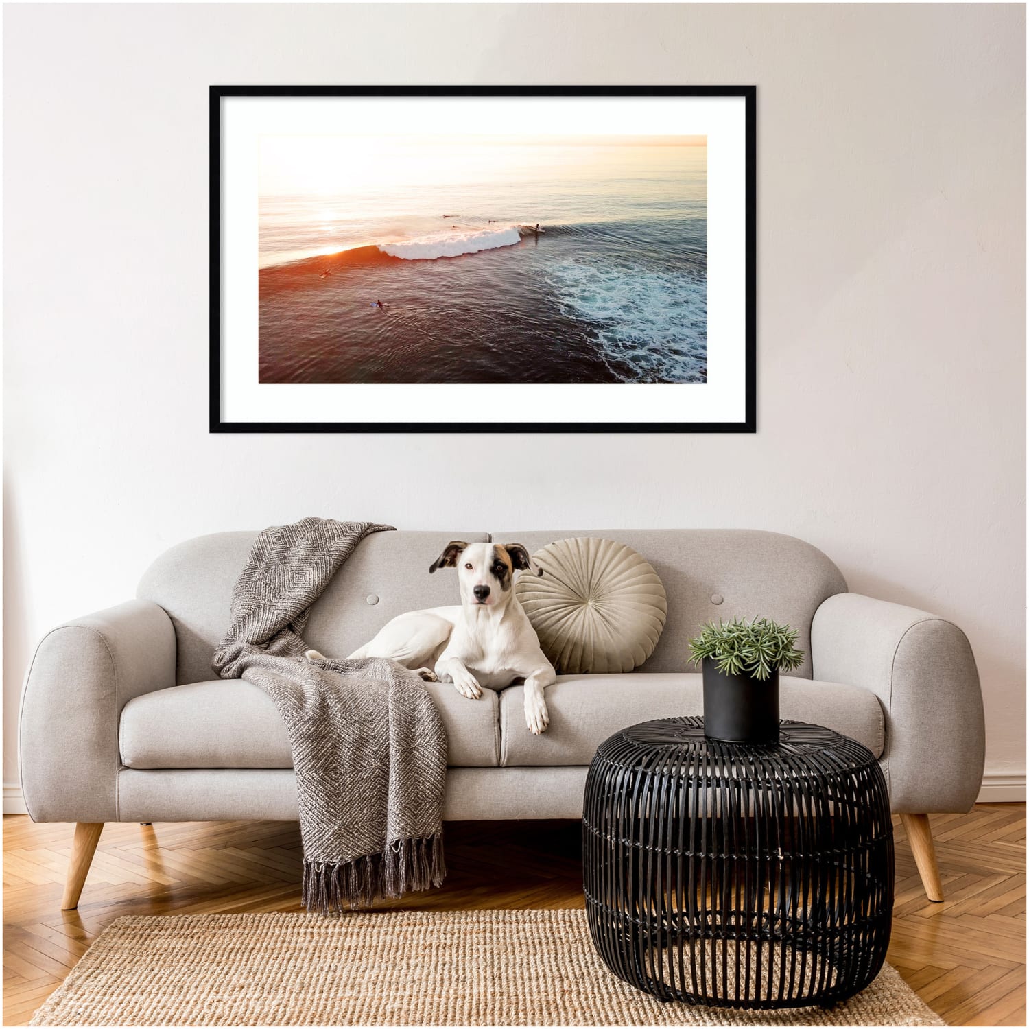 Amanti Art La Jolla 1 by Rachel Dowd Wood Framed Wall Art Print, 41inW x 26inH, Black - Image 6
