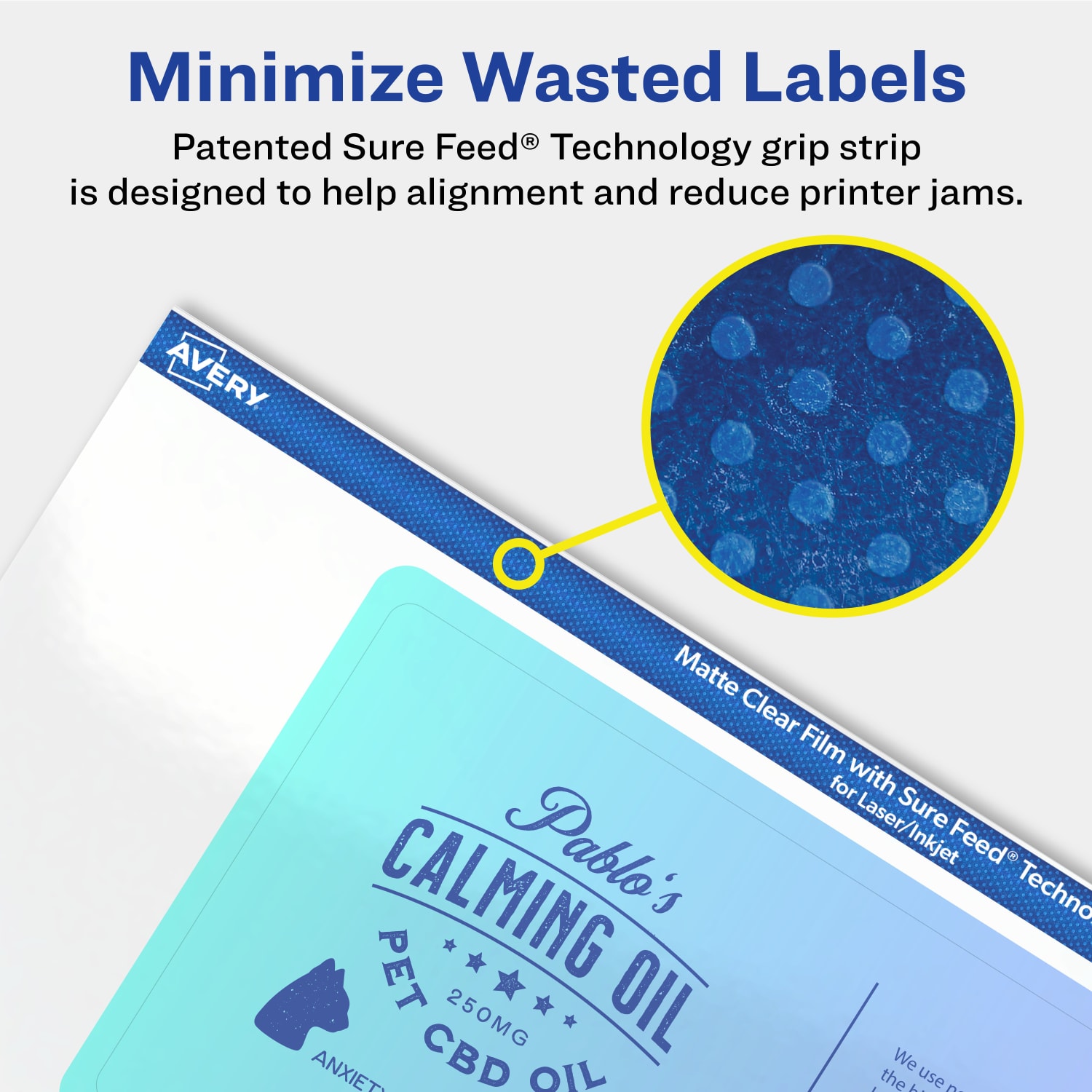 Avery Permanent Labels With Sure Feed, 94213-CMF10, Rectangle, 3in x 5in, Matte Clear, Pack Of 30 - Image 5