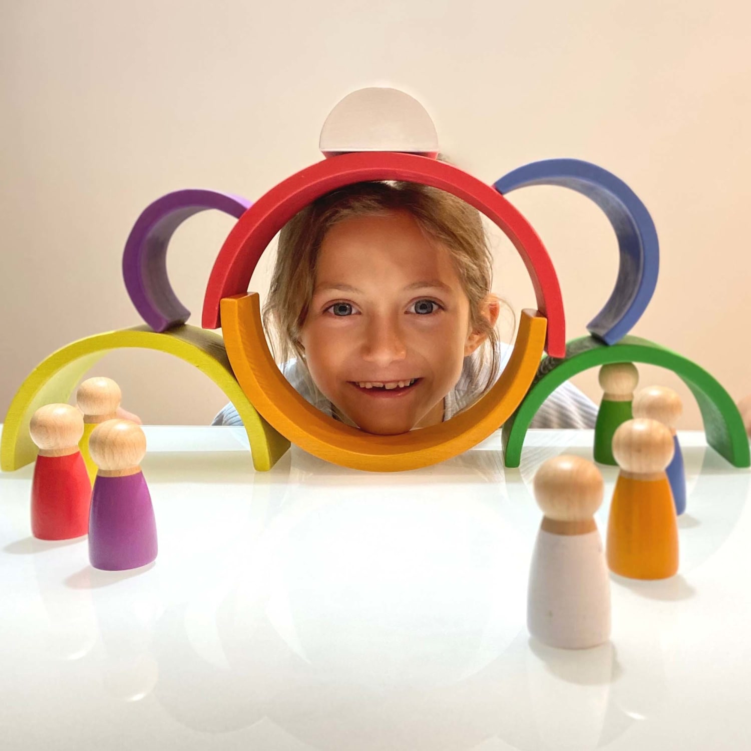Extasticks Willies Rainbow World Wooden Arches And Peg Dolls Set With Book - Image 5