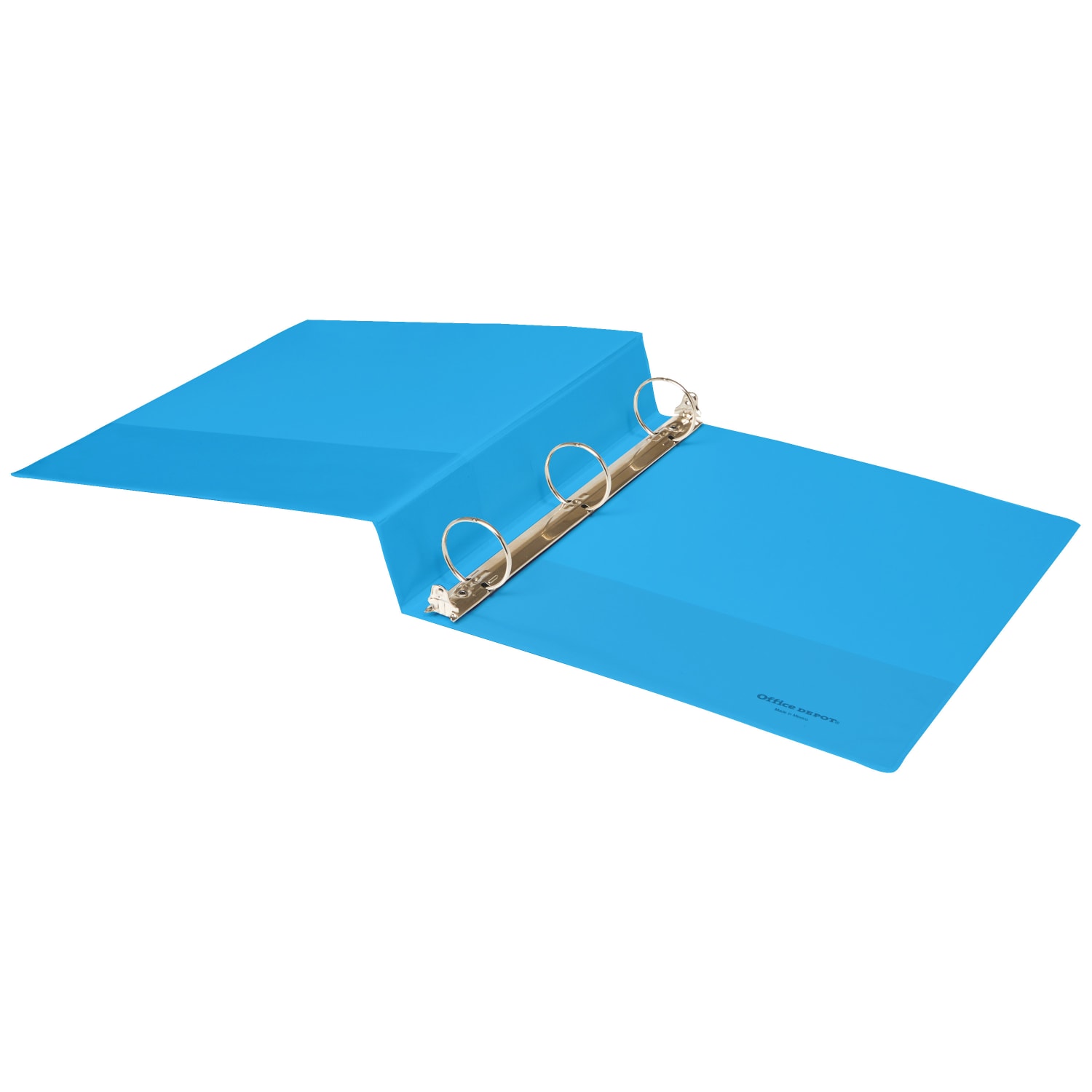 Office Depot Brand 49% Recycled Durable View Round-Ring Binders, 1-1/2in Round Rings, Blue - Image 4