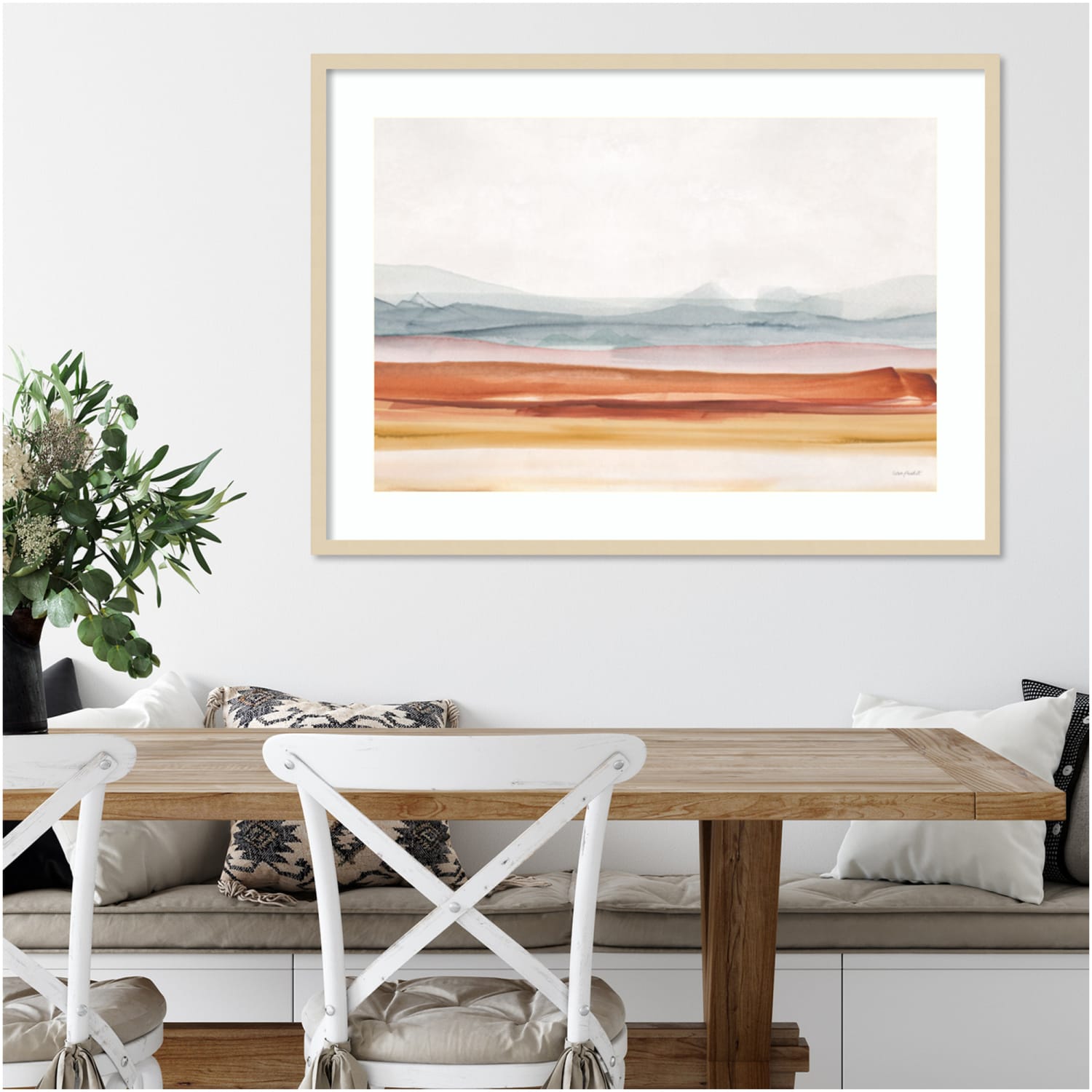 Amanti Art Sierra Hills 01 by Lisa Audit Wood Framed Wall Art Print, 41inW x 30inH, Natural - Image 3