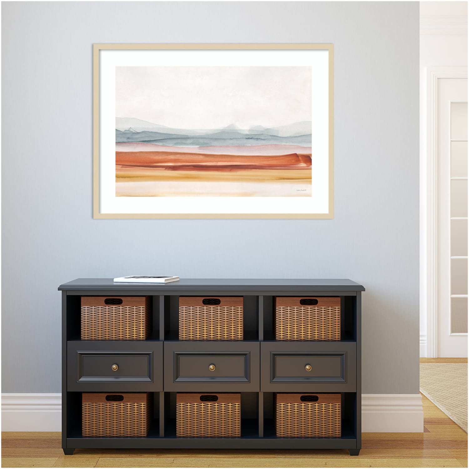 Amanti Art Sierra Hills 01 by Lisa Audit Wood Framed Wall Art Print, 41inW x 30inH, Natural - Image 4