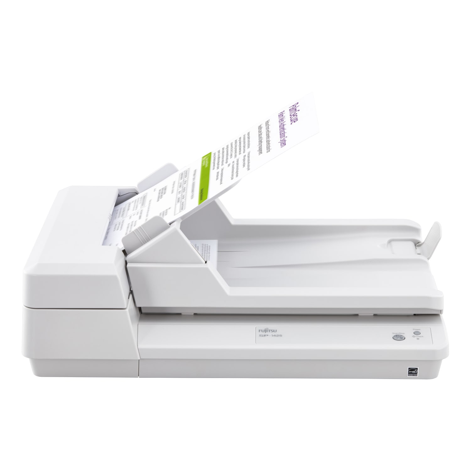 Ricoh SP-1425 - Document scanner - Dual CIS - Duplex - Legal - 600 dpi x 600 dpi - up to 25 ppm (mono) / up to 25 ppm (color) - ADF (50 sheets) - up to 3000 scans per day - USB 2.0 - Image 3