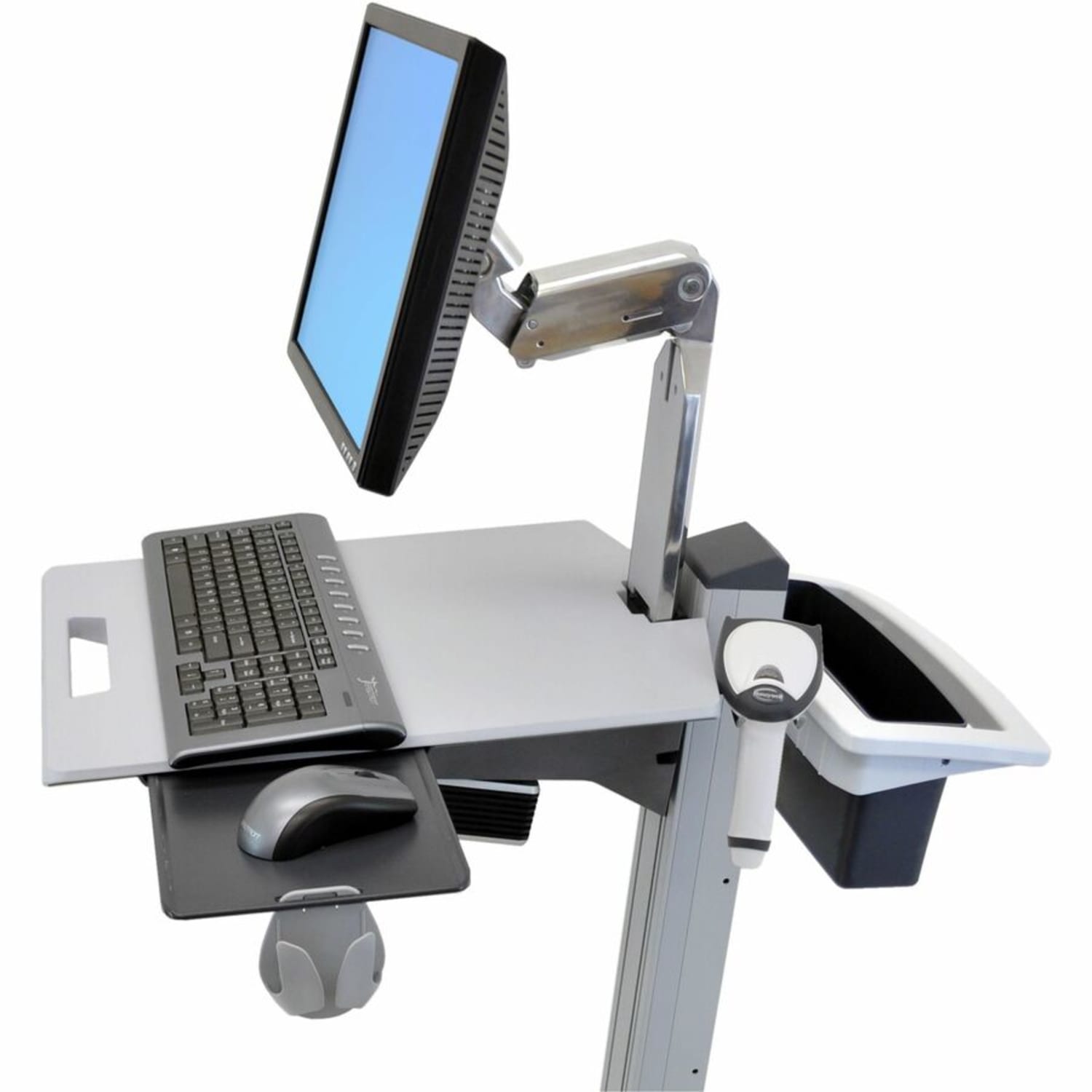 Ergotron 97-545 Basket and Handle Kit - Gray - Plastic - Image 3