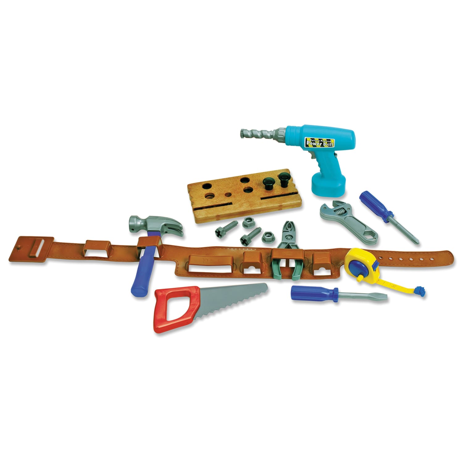 Learning Resources Pretend & Play Work Belt Tool Set, 12inH x 14inW x 3 1/2inD , Grades Pre-K - 3 - Image 3