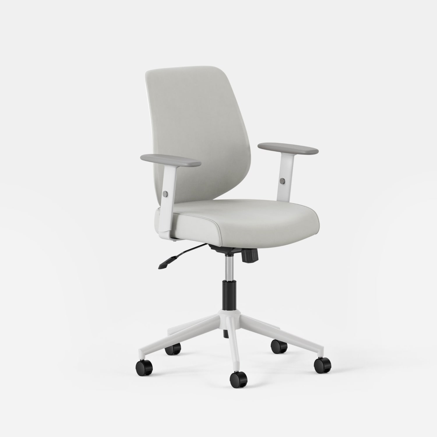 Branch Furniture Daily Ergonomic Vegan Leather MidBack Task Chair Limestone PopularChairscom Branch Furniture Daily Ergonomic Vegan Leather Mid Back Task Chair Limestone PopularChairscom
