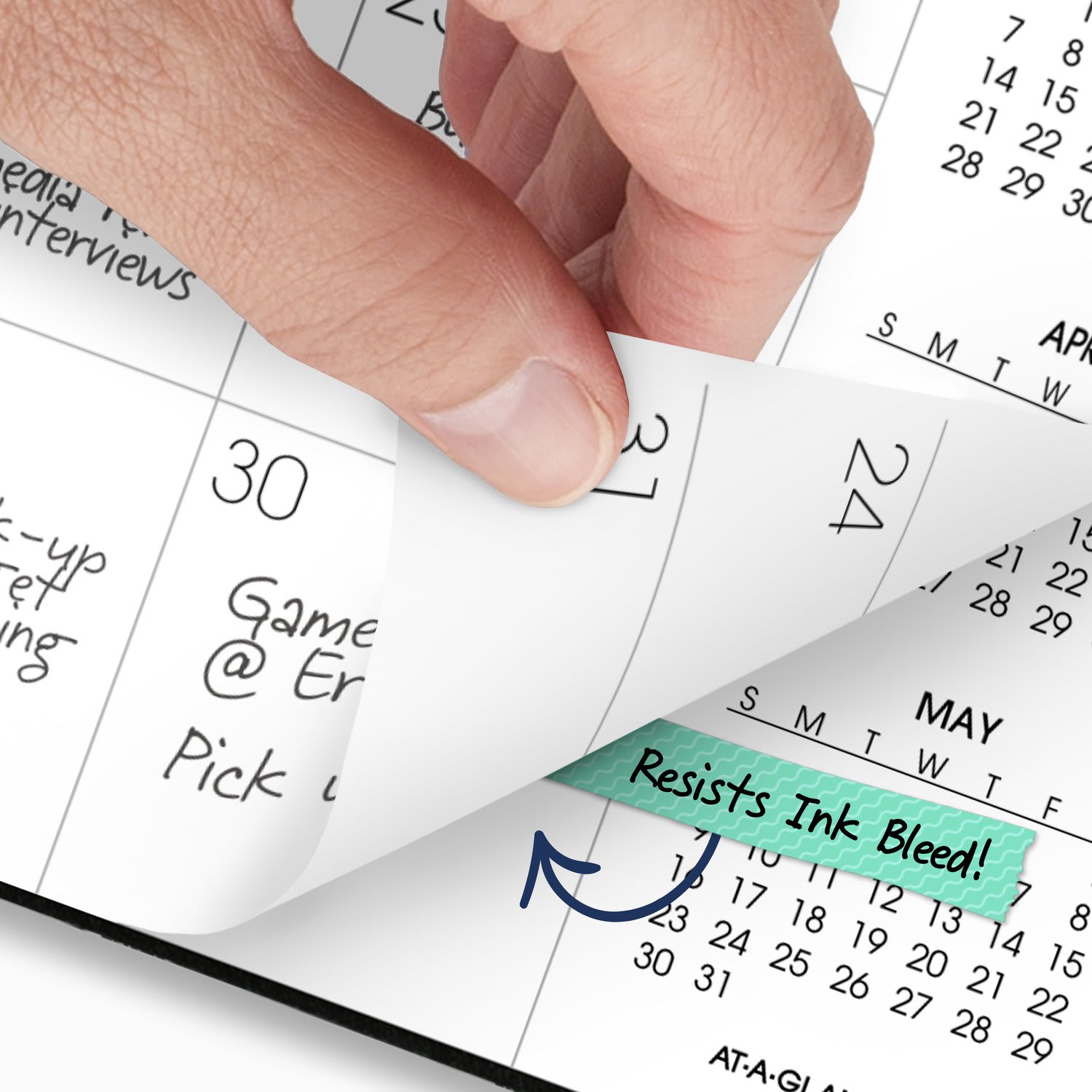 AT-A-GLANCE Move-A-Page 2027 Monthly Planner, Black, Large, 8 3/4in x 11in - Image 5
