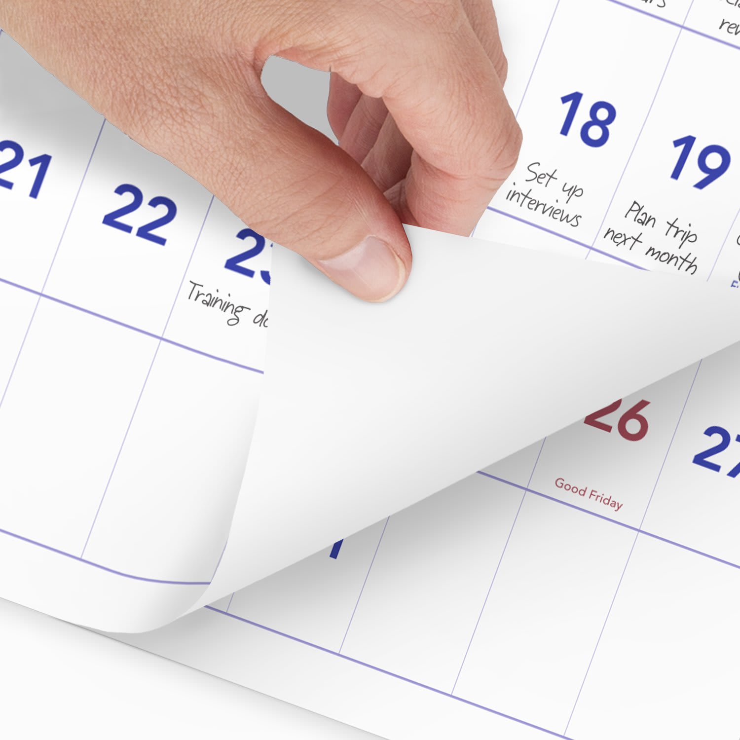 AT-A-GLANCE 2027 Three Month Reference Horizontal Wall Calendar, Large, 12in x 27in - Image 3