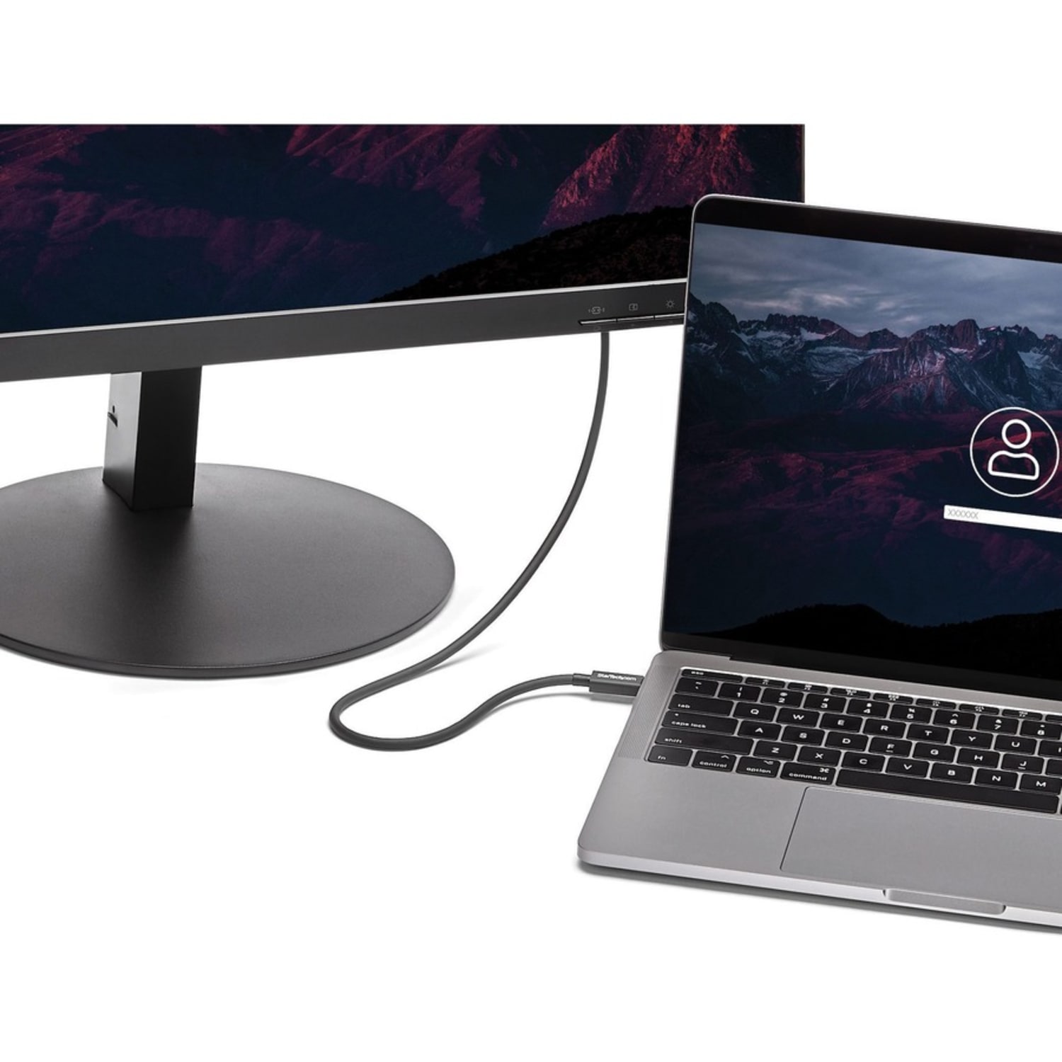 StarTech.com Thunderbolt 3 Cable - 40Gbps - Daisy Chainable - Passive - USB C Cable - USB-C Thunderbolt to Thunderbolt Cable - TBLT34MM50CM - Image 4