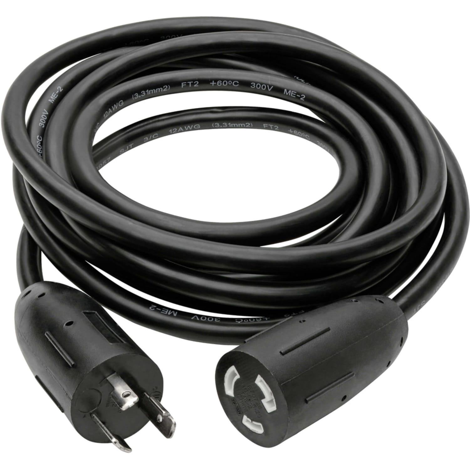 Tripp Lite 15ft Power Cord Extension Cable L5-20P to L5-20R with Locking Connectors Heavy Duty 20A 12AWG 15ft, P046015LL - Image 3