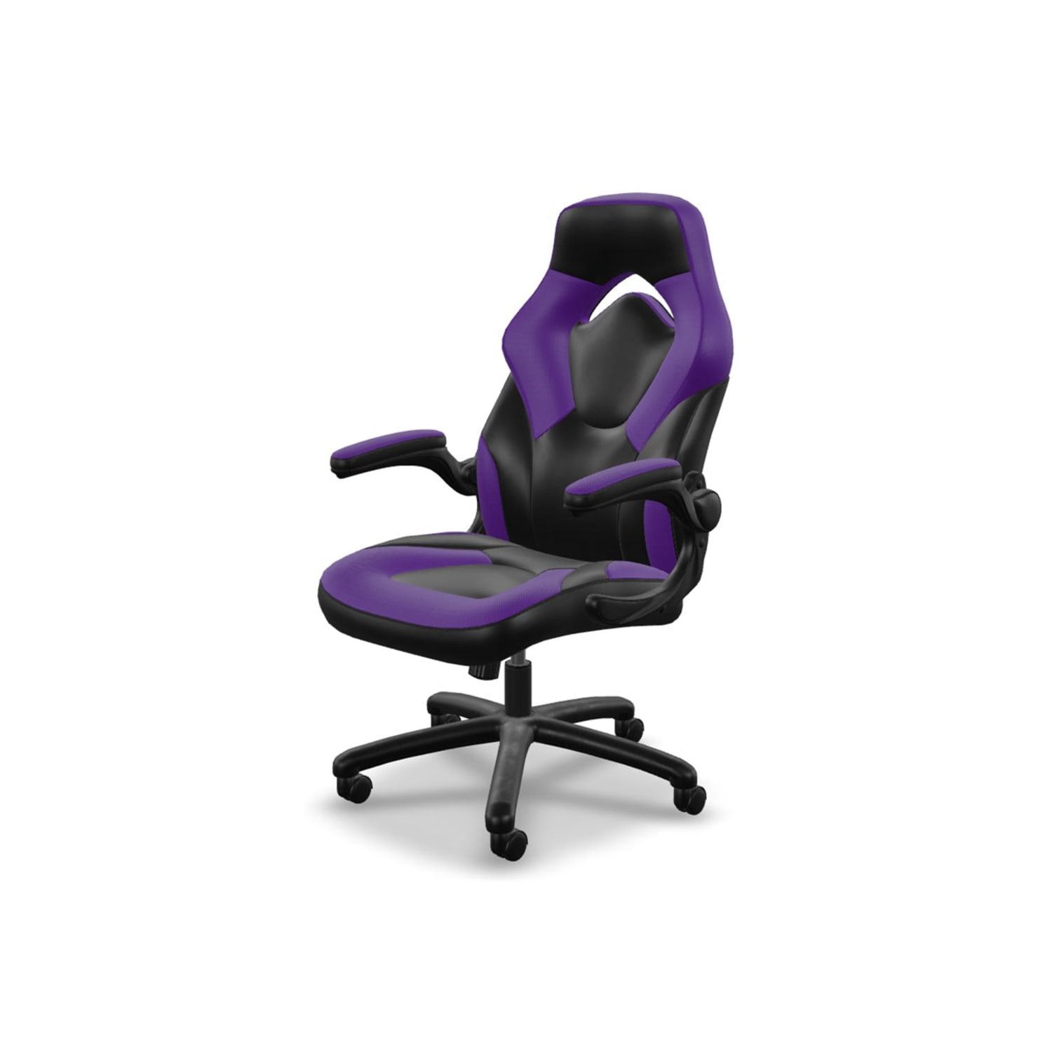 Respawn Racing Style Ergonomic Bonded Leather Computer Gaming Chair, Purple - Image 8