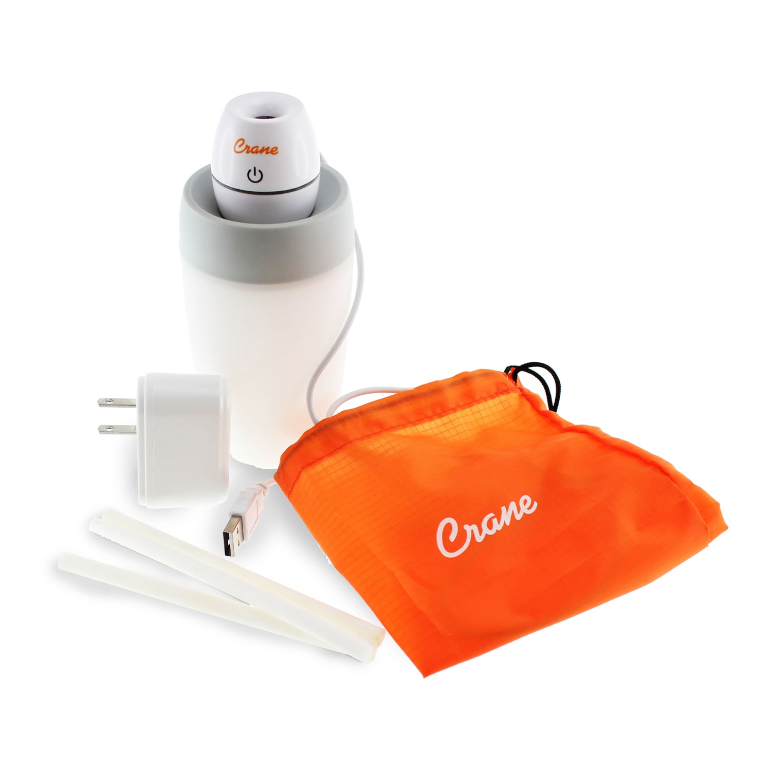 Crane Travel Ultrasonic Cool Mist Humidifier, 8 oz, 6 1/4in x 3in x 3in, White - Image 4