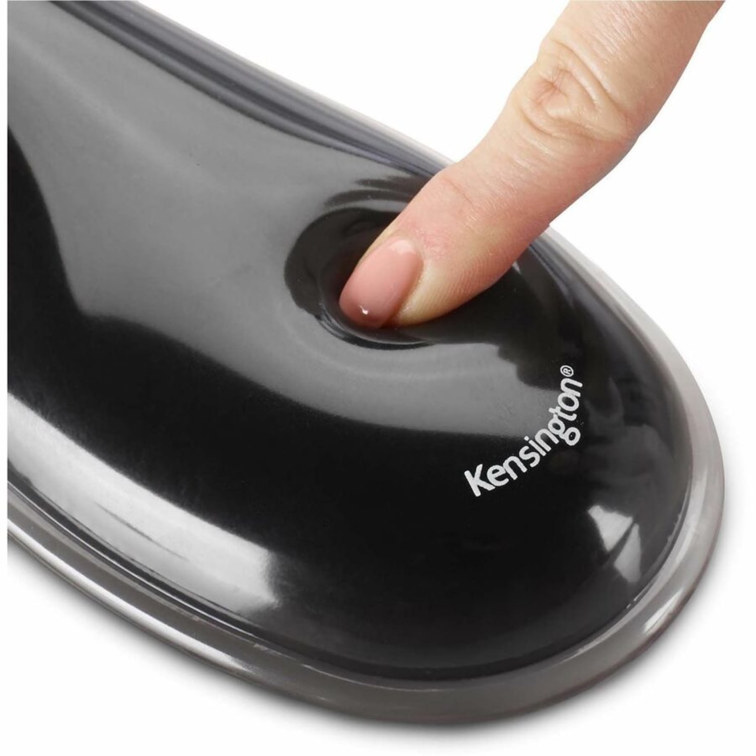 Kensington Duo Gel Mouse Pad Wrist Rest - 1.70in x 11.40in Dimension - Gray - Gel - 1 Each - Image 5
