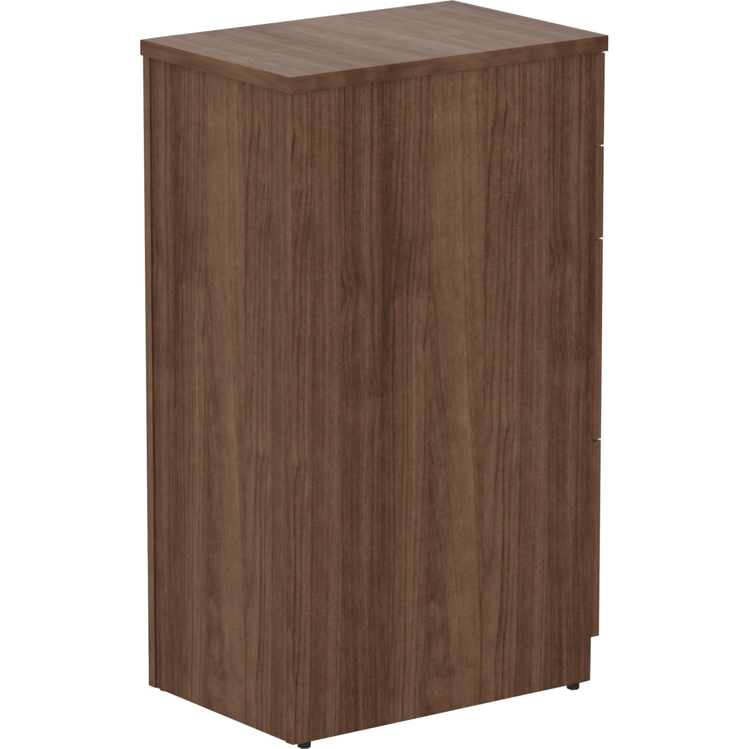 Lorell Relevance Series 4-Drawer File Cabinet - 4 x File, Box Drawer(s) - Material: Laminate - Finish: Walnut - Image 6