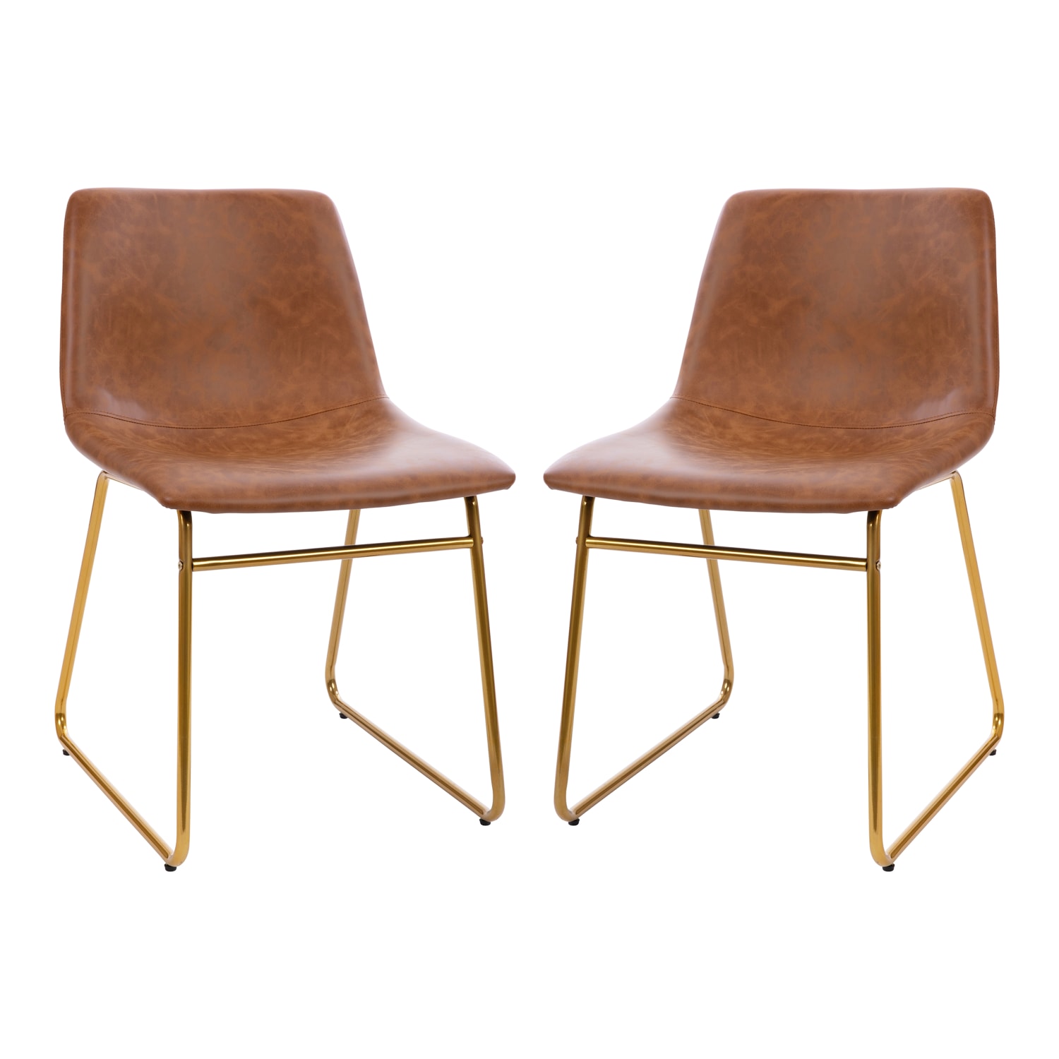 Flash Furniture Commercial Grade Dining Chairs, Light Brown/Gold, Set Of 2 Chairs - Image 4