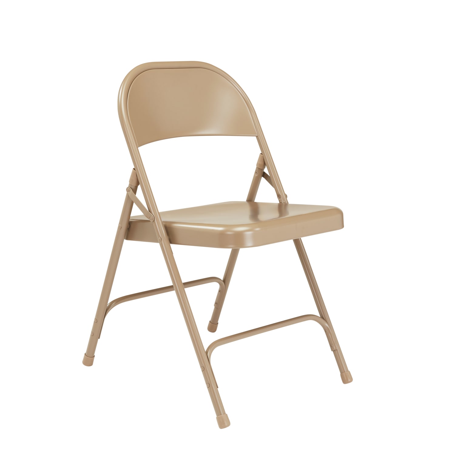 National Public Seating Series 50 Steel Folding Chairs Beige Set Of 4 Chairs PopularChairscom
