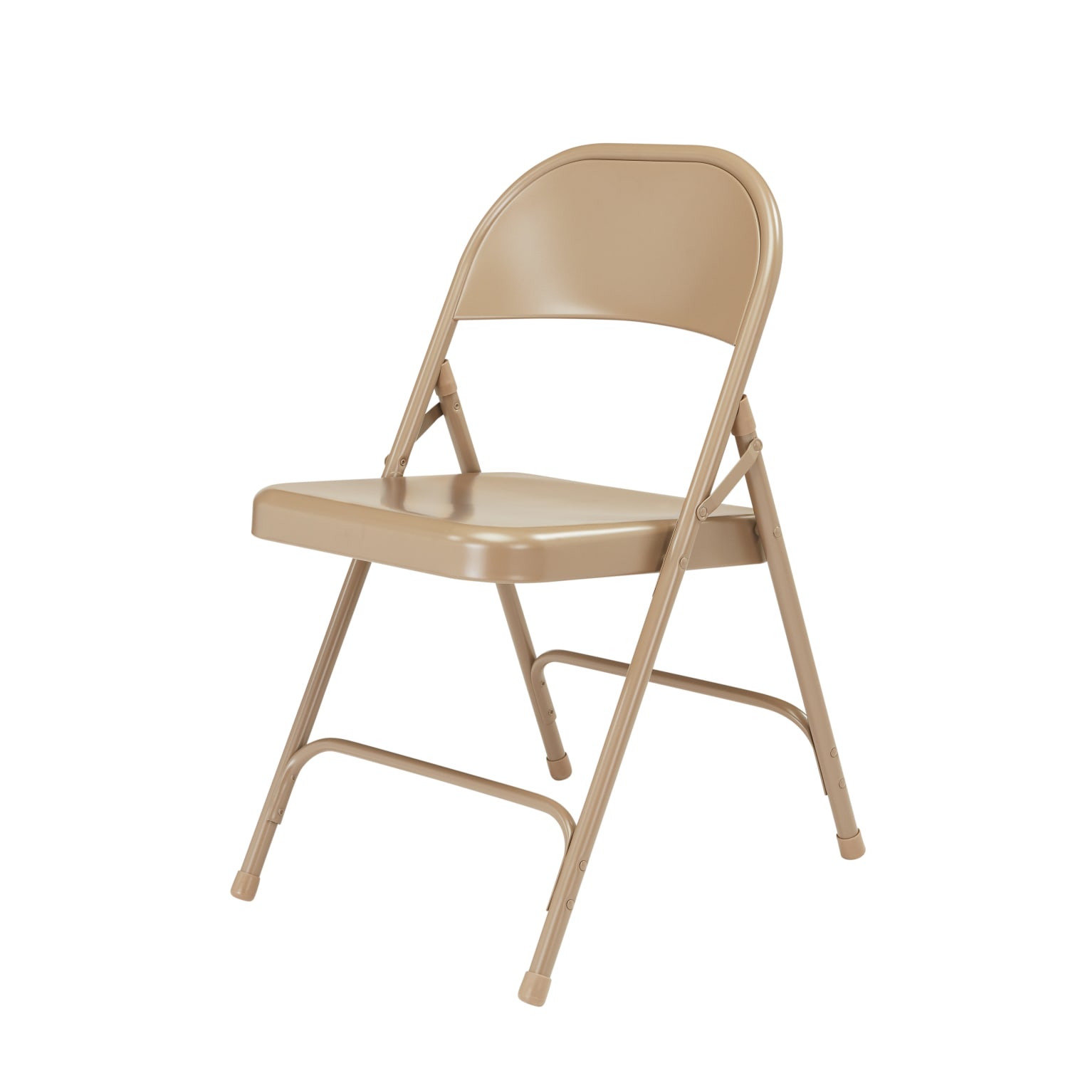 National Public Seating Series 50 Steel Folding Chairs Beige Set Of 4 Chairs PopularChairscom