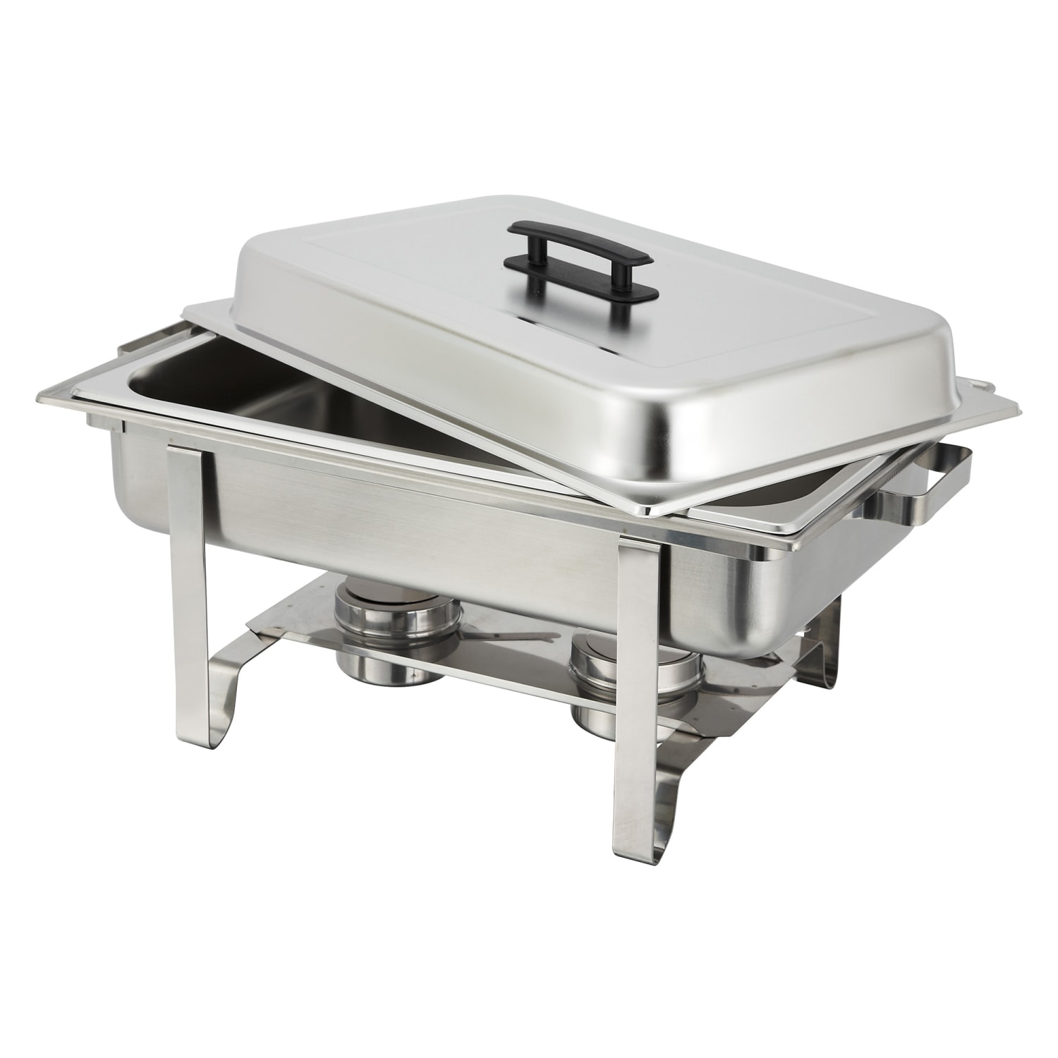 Winco Newburg 8-Quart Full-Size Chafer, 13-1/4inH x 14-3/16inW x 24-11/16inD, Silver