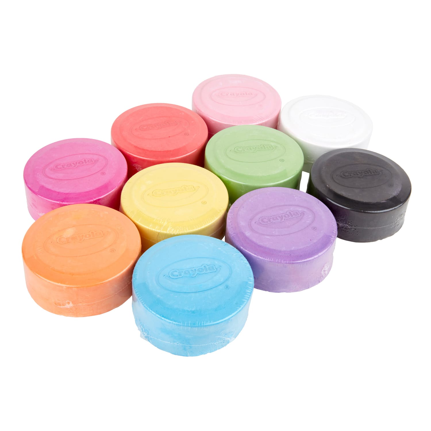 Crayola Washable Outdoor Super Chalk Tray, Assorted Colors, Pack Of 10 Chalk Pucks - Image 5