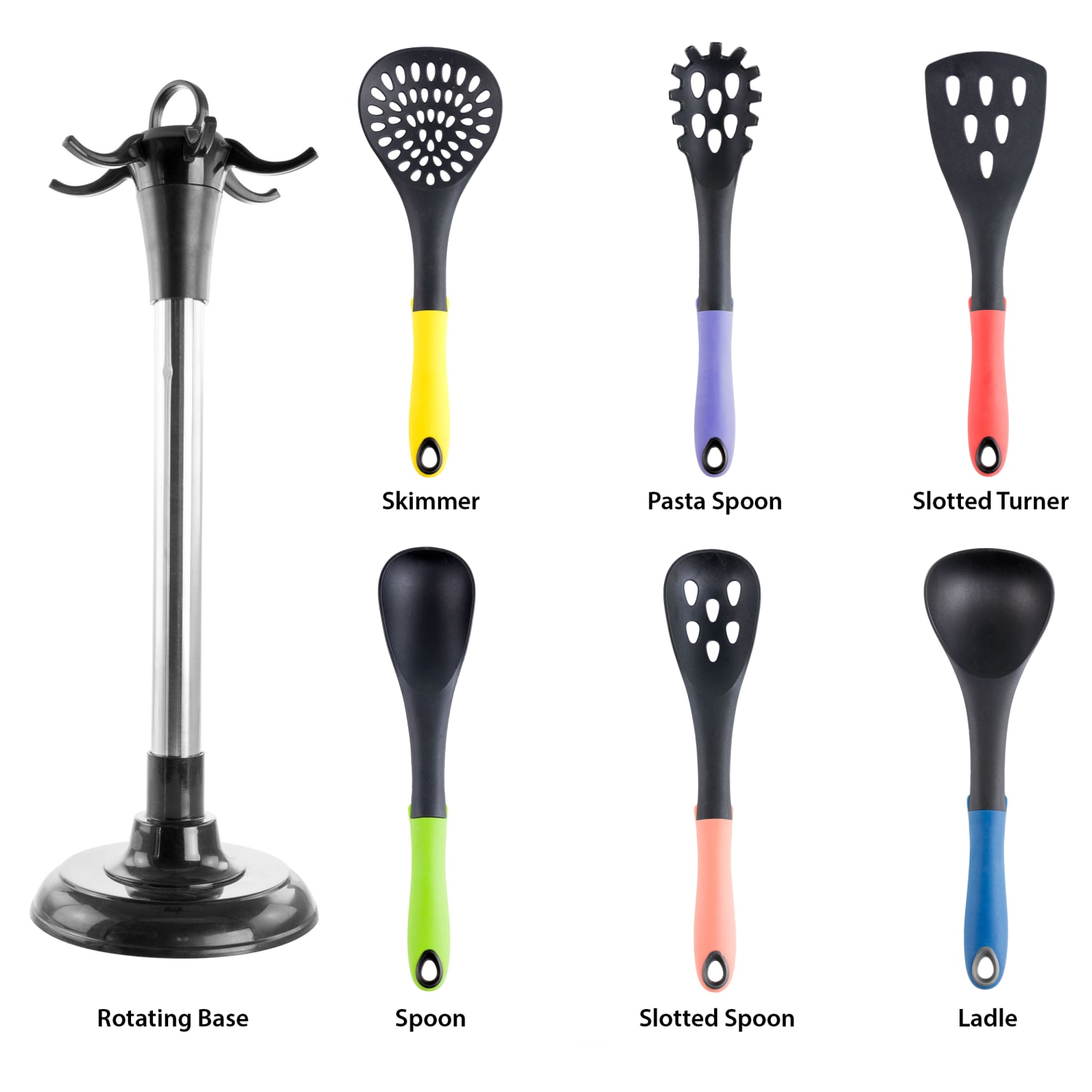 MegaChef Nylon Cooking Utensils, Assorted, Set Of 7 Utensils - Image 5