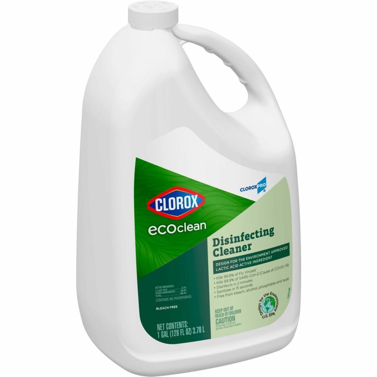 CloroxPro EcoClean Disinfecting Cleaner Spray - Ready-To-Use - 128 fl oz (4 quart) - 4 / Carton - Green, White - Image 5