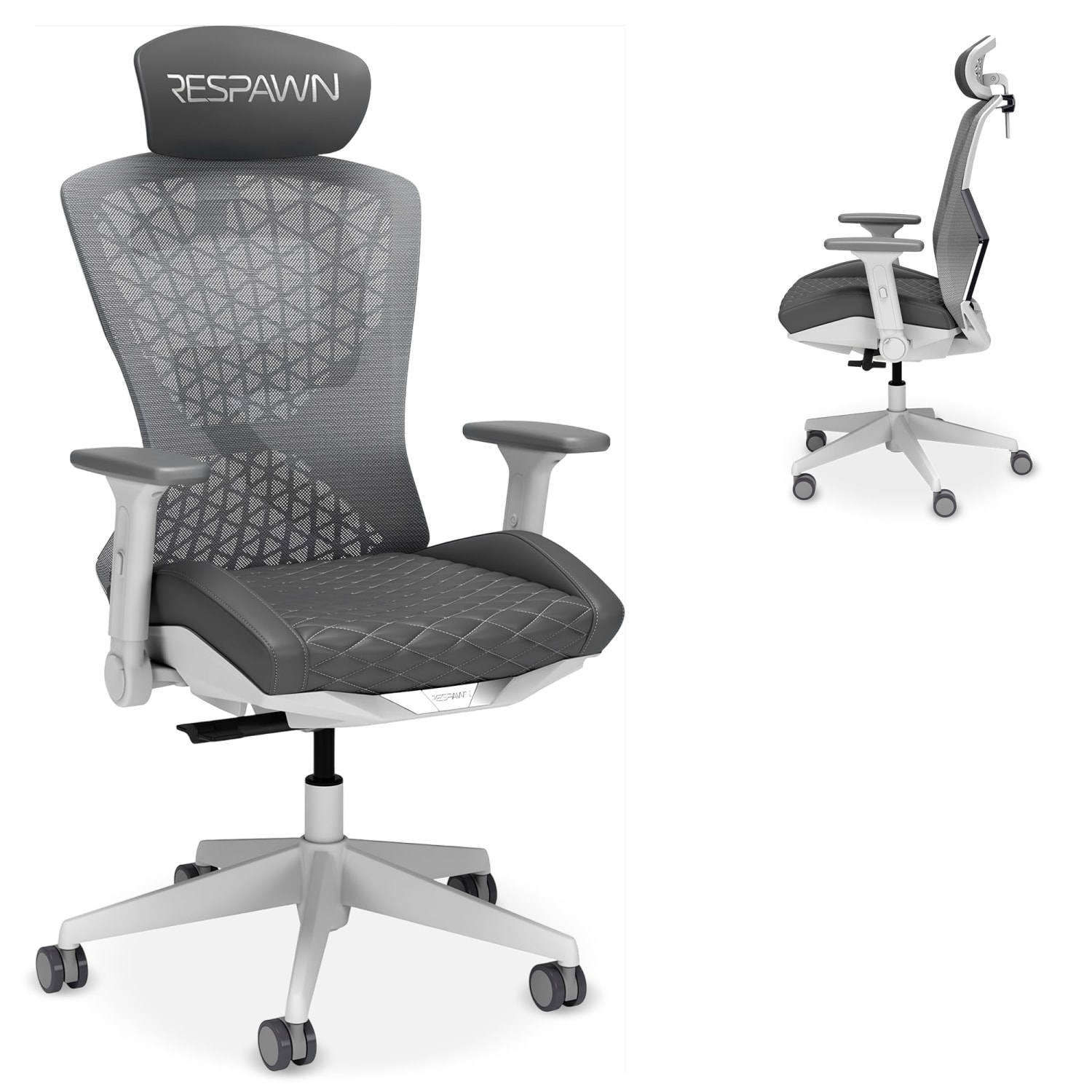 RESPAWN SPIRE Ergonomic Mesh Office Gaming Chair, Ghost White, RSPSGMB07GHOST