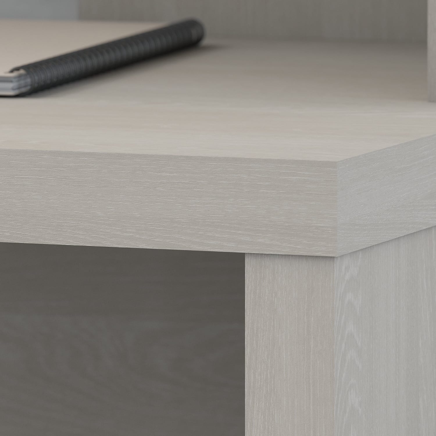 Bush Business Furniture Echo 60inW Bow-Front Computer Desk, Gray Sand, Standard Delivery - Image 5