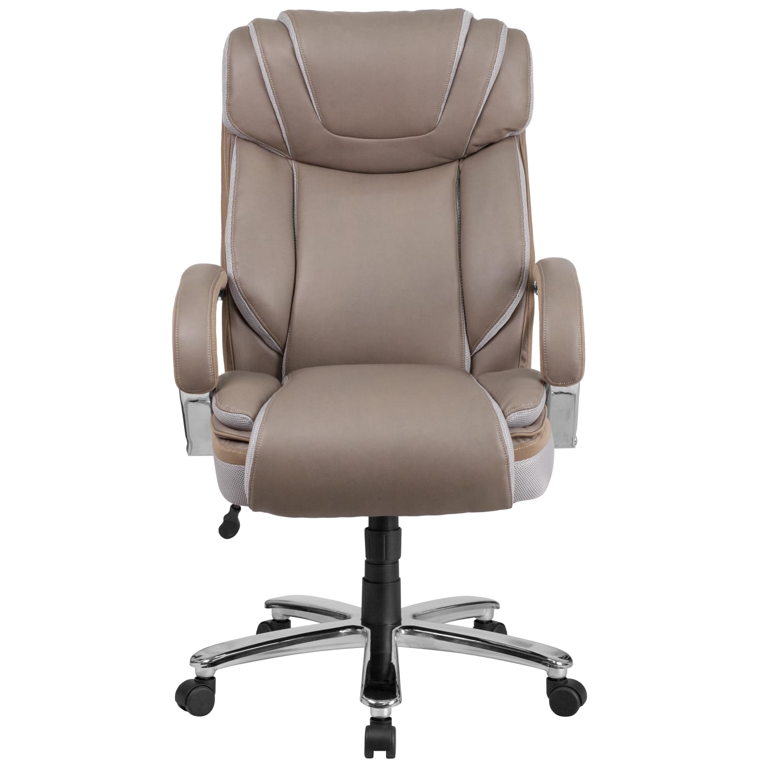 Flash Furniture Hercules LeatherSoft Faux Leather HighBack Big Tall Ergonomic Office Chair TaupeGray PopularChairscom Flash Furniture Hercules LeatherSoft Faux Leather High Back Big Tall Ergonomic Office Chair TaupeGray PopularChairscom