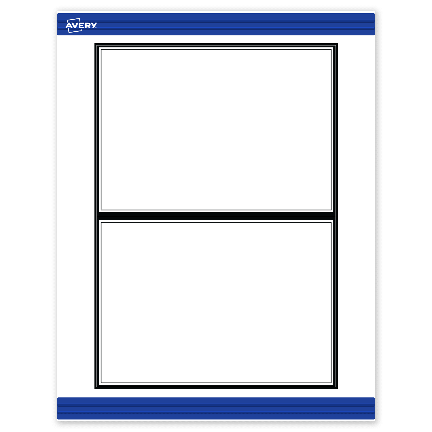 Avery Printable Invitation Cards With Sure Feed Technology, 5in x 7in, Matte White With Black Border, Pack Of 20 - Image 3