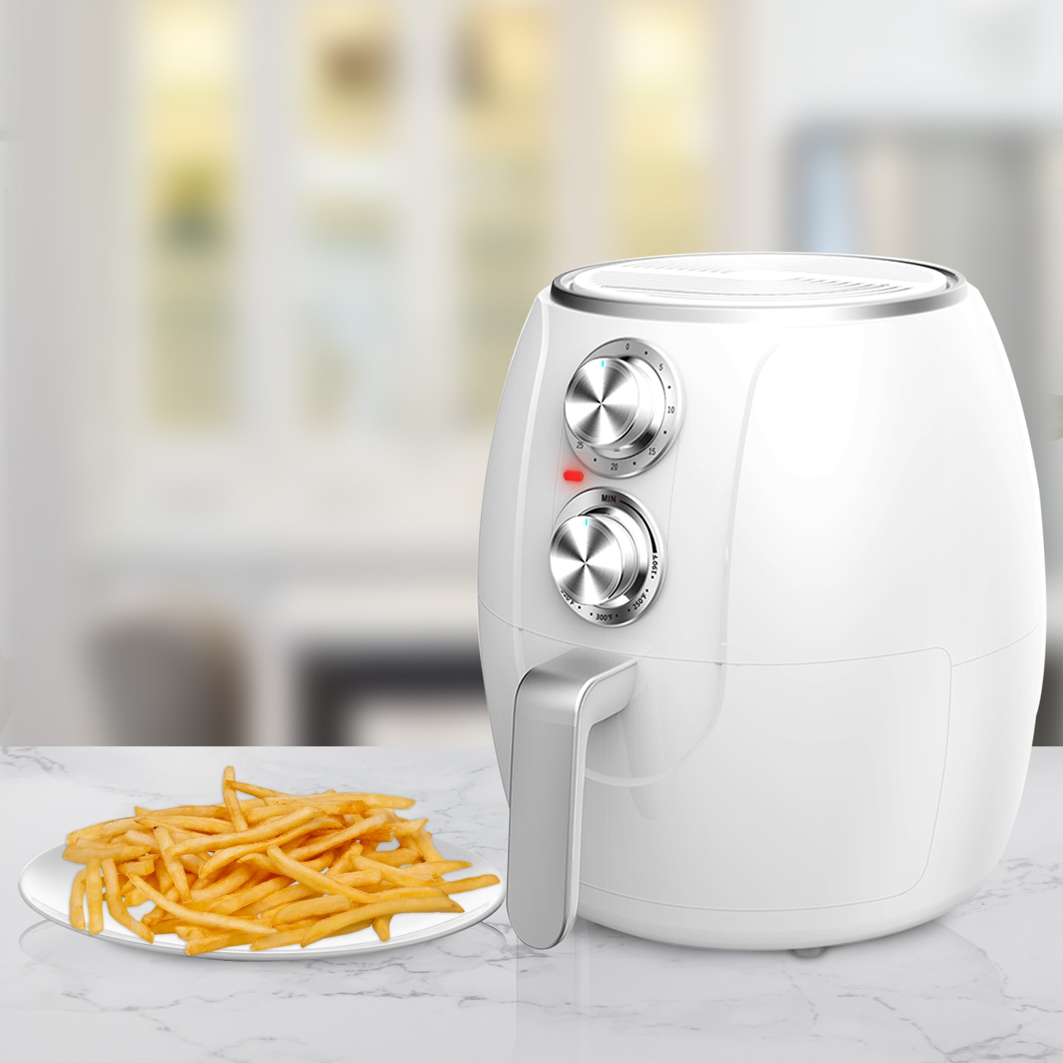 Brentwood 3.2-Quart Electric Air Fryer, White - Image 5