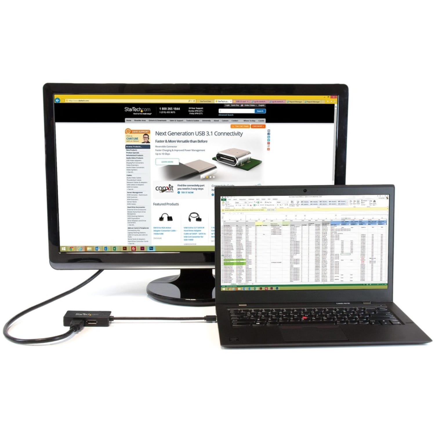 StarTech.com Travel A/V adapter - 3-in-1 Mini DisplayPort to DisplayPort DVI or HDMI converter - MDP2DPDVHD - Image 6