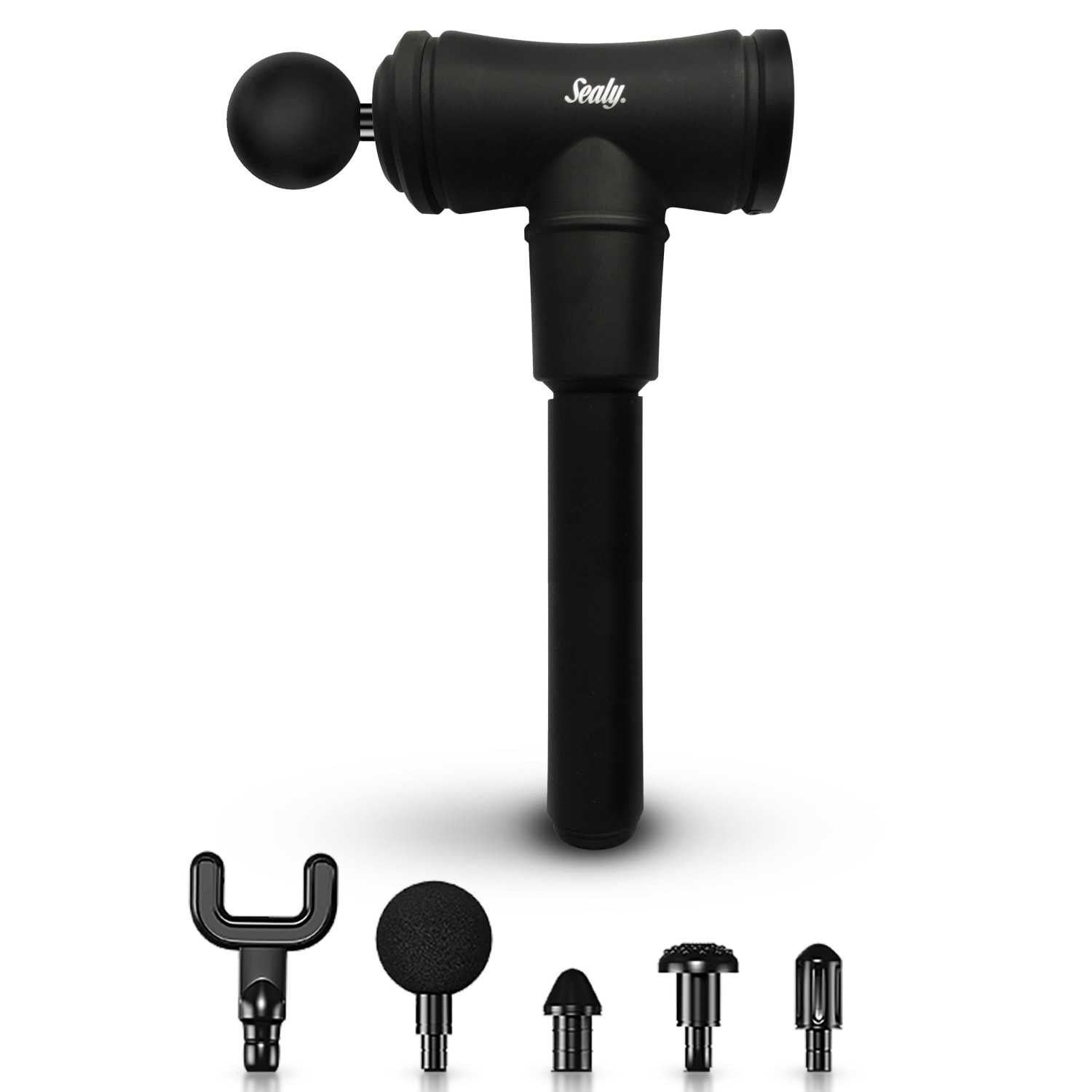 Sealy SL-HW-MA-103-BK Long Handle Massage Gun, 12inH x 7inW x 3inD, Black - Image 4