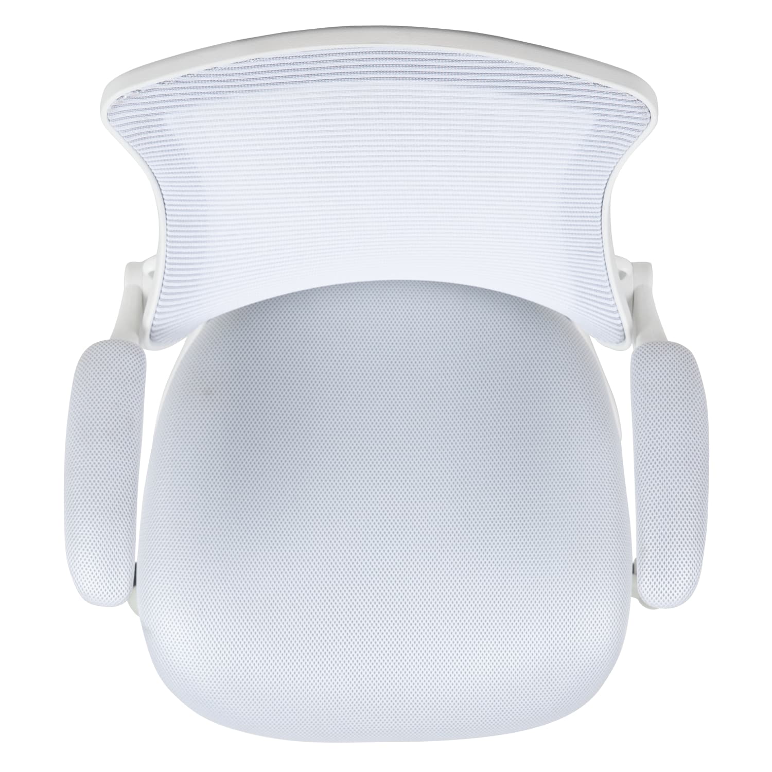 Flash Furniture Mesh MidBack Swivel Task Chair With FlipUp Arms White PopularChairscom Flash Furniture Mesh Mid Back Swivel Task Chair With Flip Up Arms White PopularChairscom