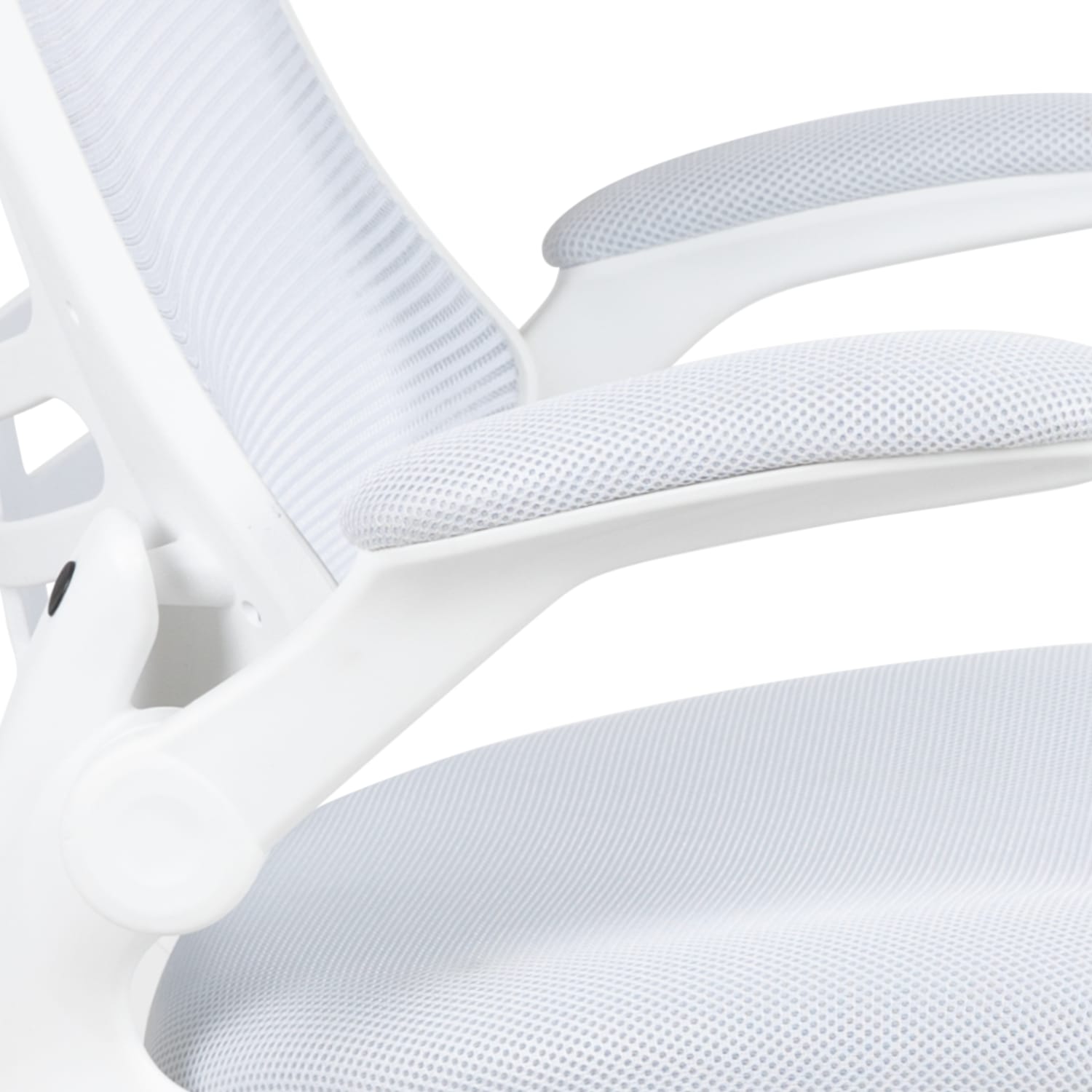 Flash Furniture Mesh MidBack Swivel Task Chair With FlipUp Arms White PopularChairscom Flash Furniture Mesh Mid Back Swivel Task Chair With Flip Up Arms White PopularChairscom