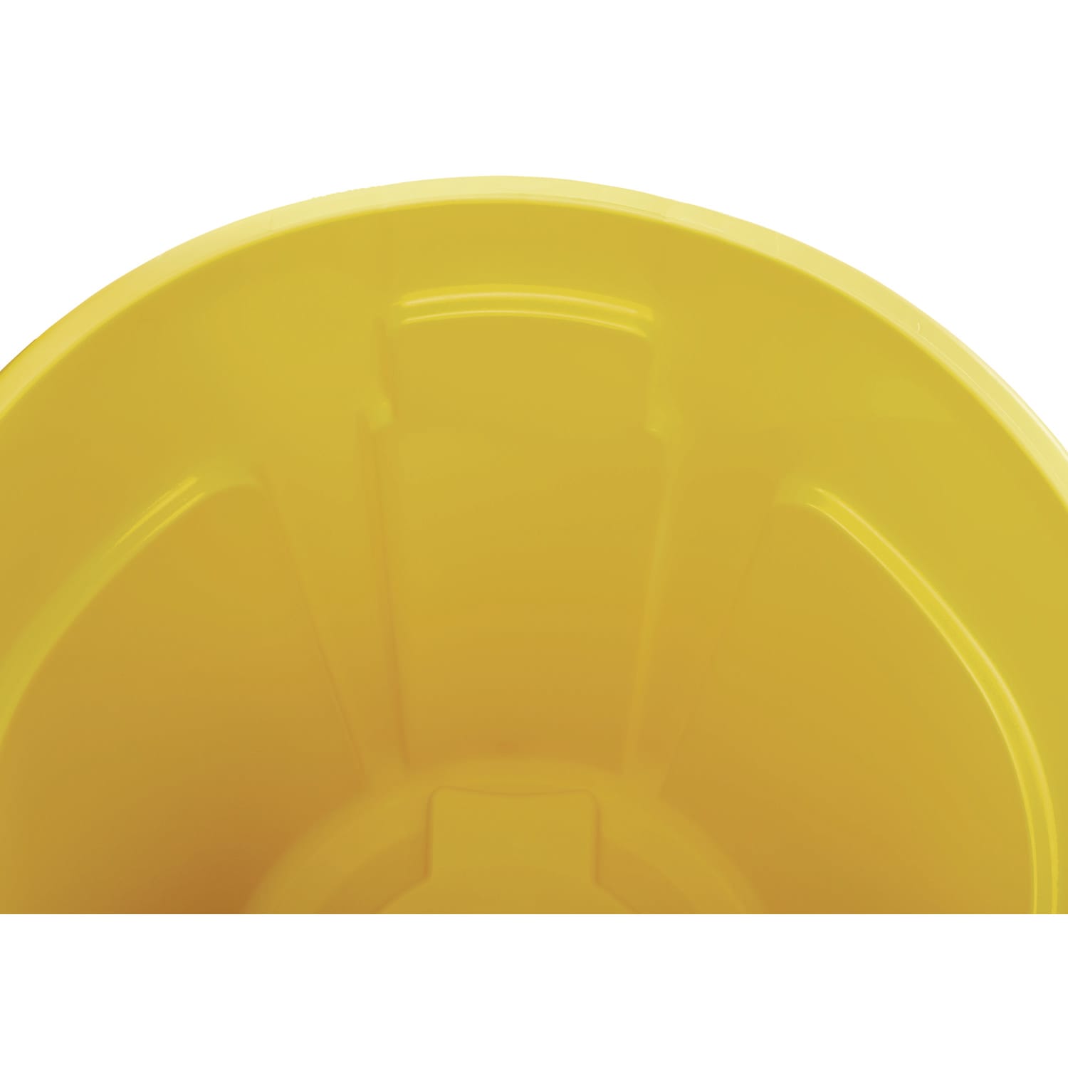 Rubbermaid Vented Round Brute Container, 20 gal, Plastic, Yellow - Image 4