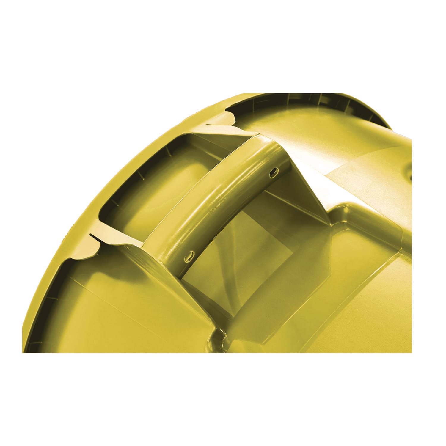 Rubbermaid Vented Round Brute Container, 20 gal, Plastic, Yellow - Image 6