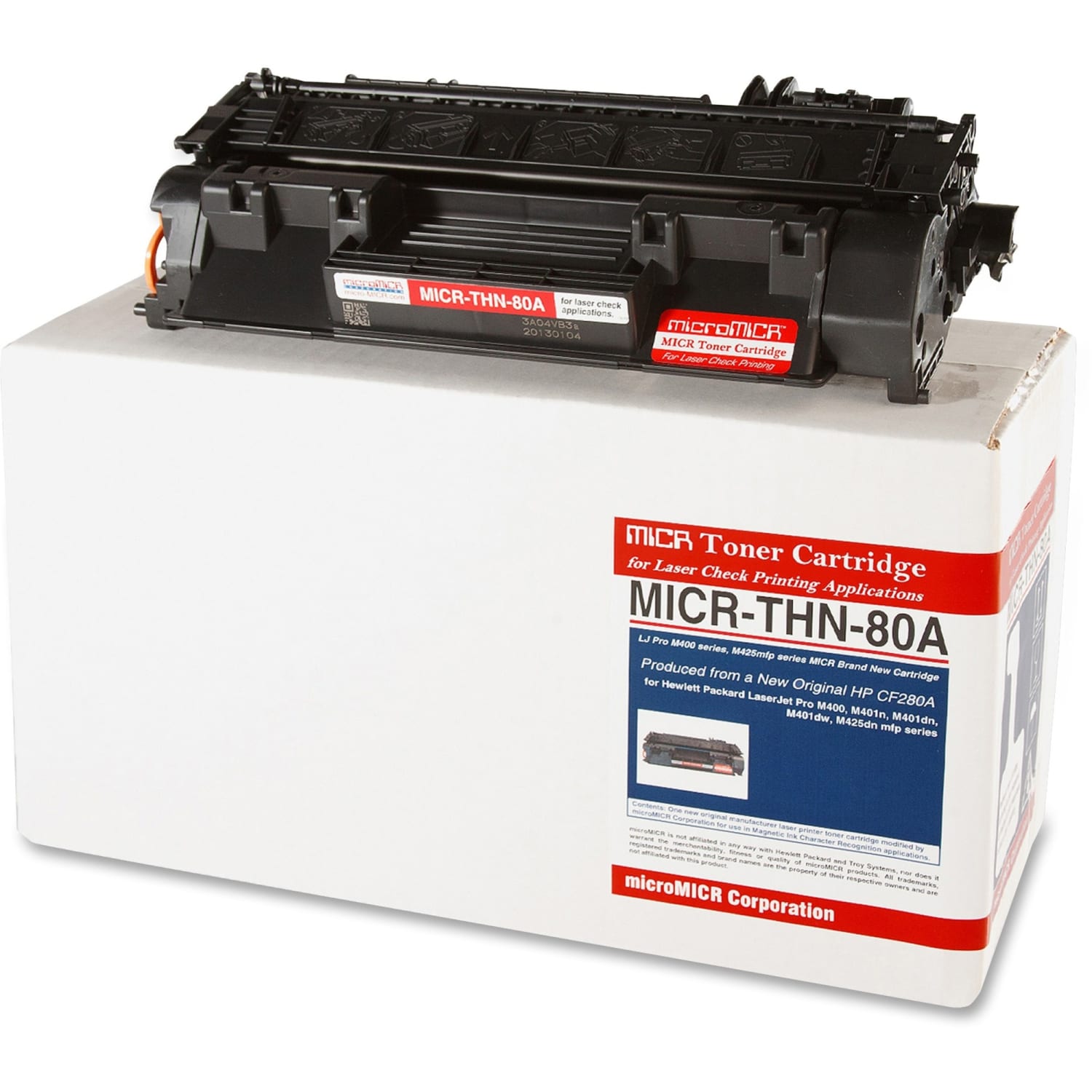 MicroMICR Remanufactured Black MICR Toner Cartridge Replacement For HP CF280A, MICRTHN80A - Image 4