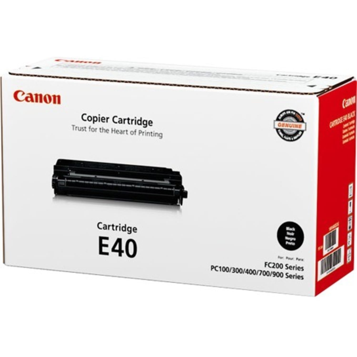 Canon E-40 Black Toner Cartridge, 1491A002CA - Image 5