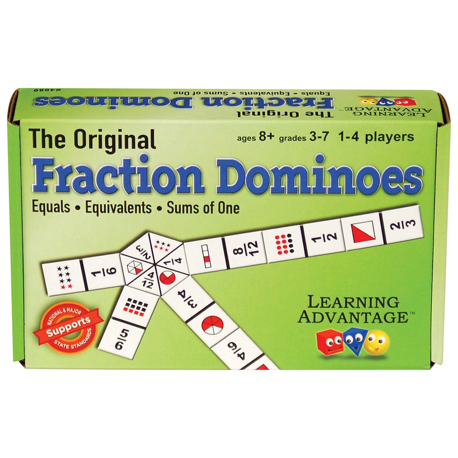 Learning Advantage The Original Fraction Dominoes, Grade 3 to 7, Pack Of 2 Sets - Image 4