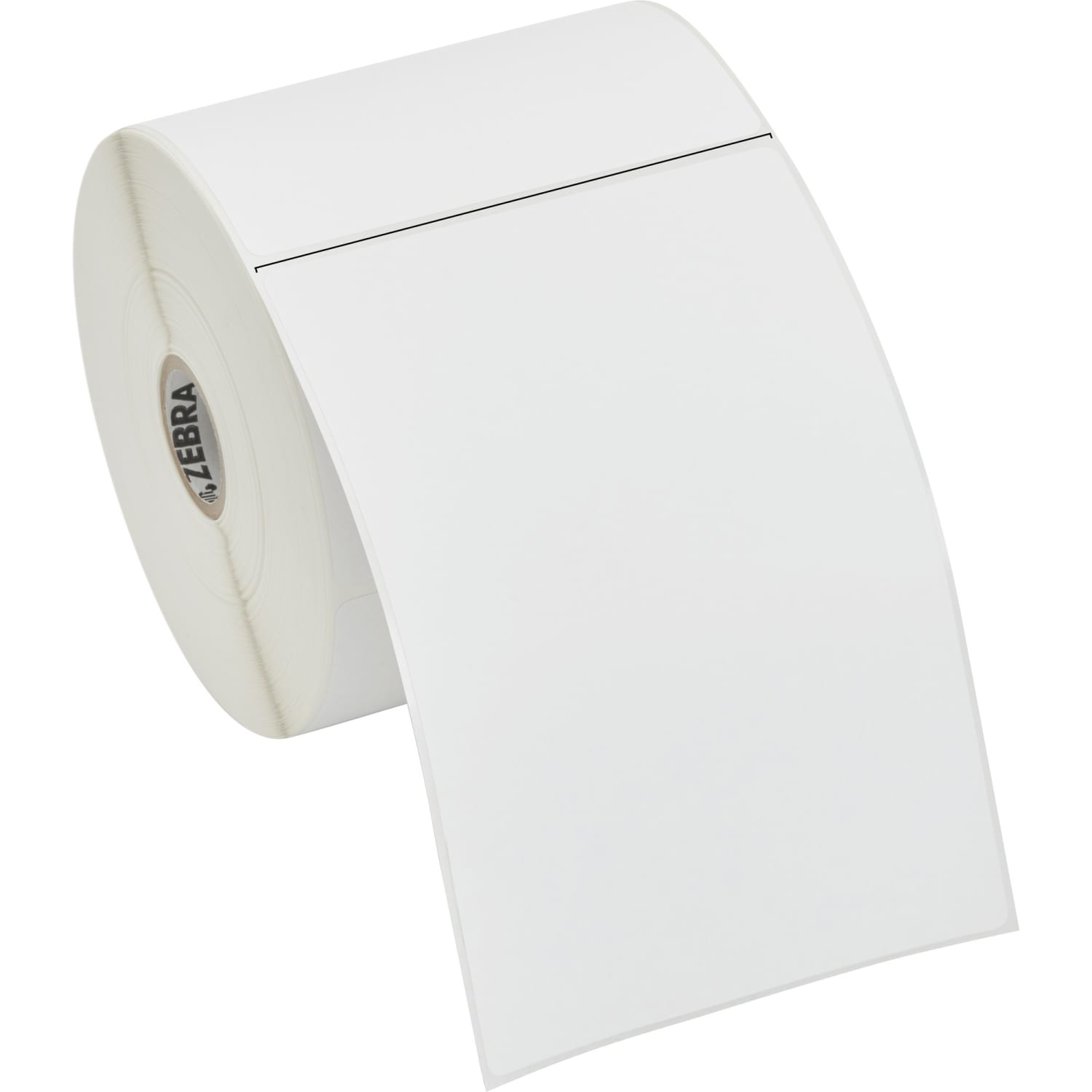 Zebra ZPerform 2000D Thermal Labels, U82594, 4in x 6in, White, 430 Labels Per Roll, 6 Rolls Per Case